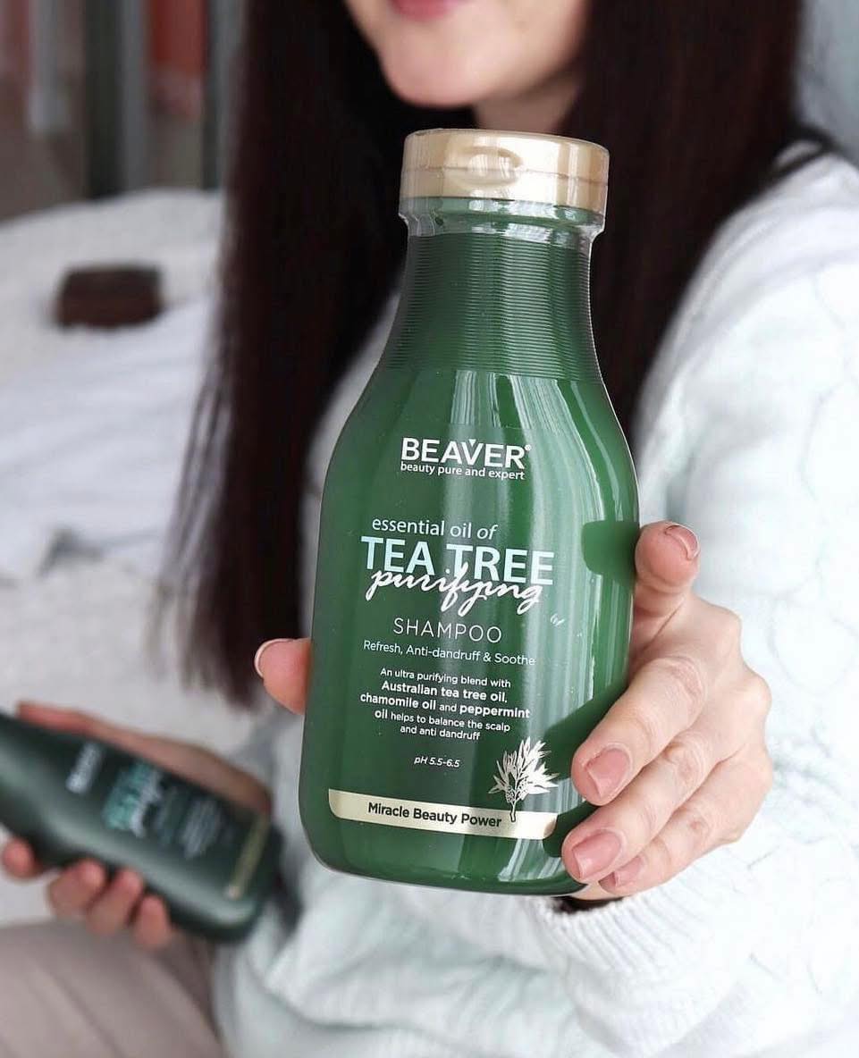 DẦU GỘI XẢ BEAVER TRÀ XANH TEA TREE CHỐNG RỤNG, GIẢM GẦU 330ML - 730ML - MỸ  PHẨM TÓC CHÍNH HÃNG GIÁ TỐT NHẤT THỊ TRƯỜNG