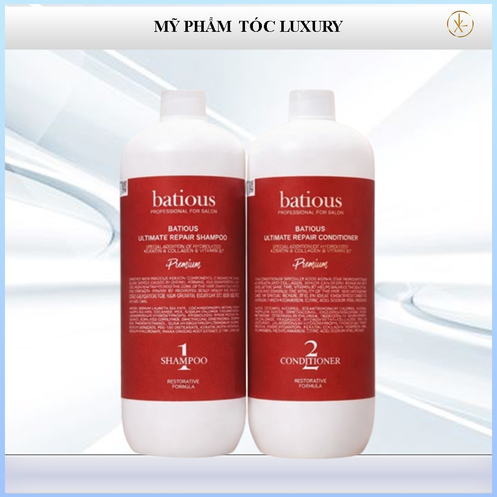 Dầu gội xả siêu phục hồi Batious Ultimate Repair 960ml