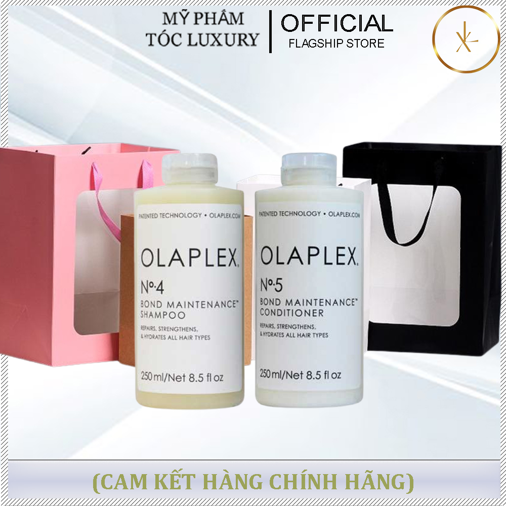 SET QUÀ TẶNG CẶP GỘI XẢ PHỤC HỒI TÓC HƯ TỔN No4 No5 OLAPLEX 250ML