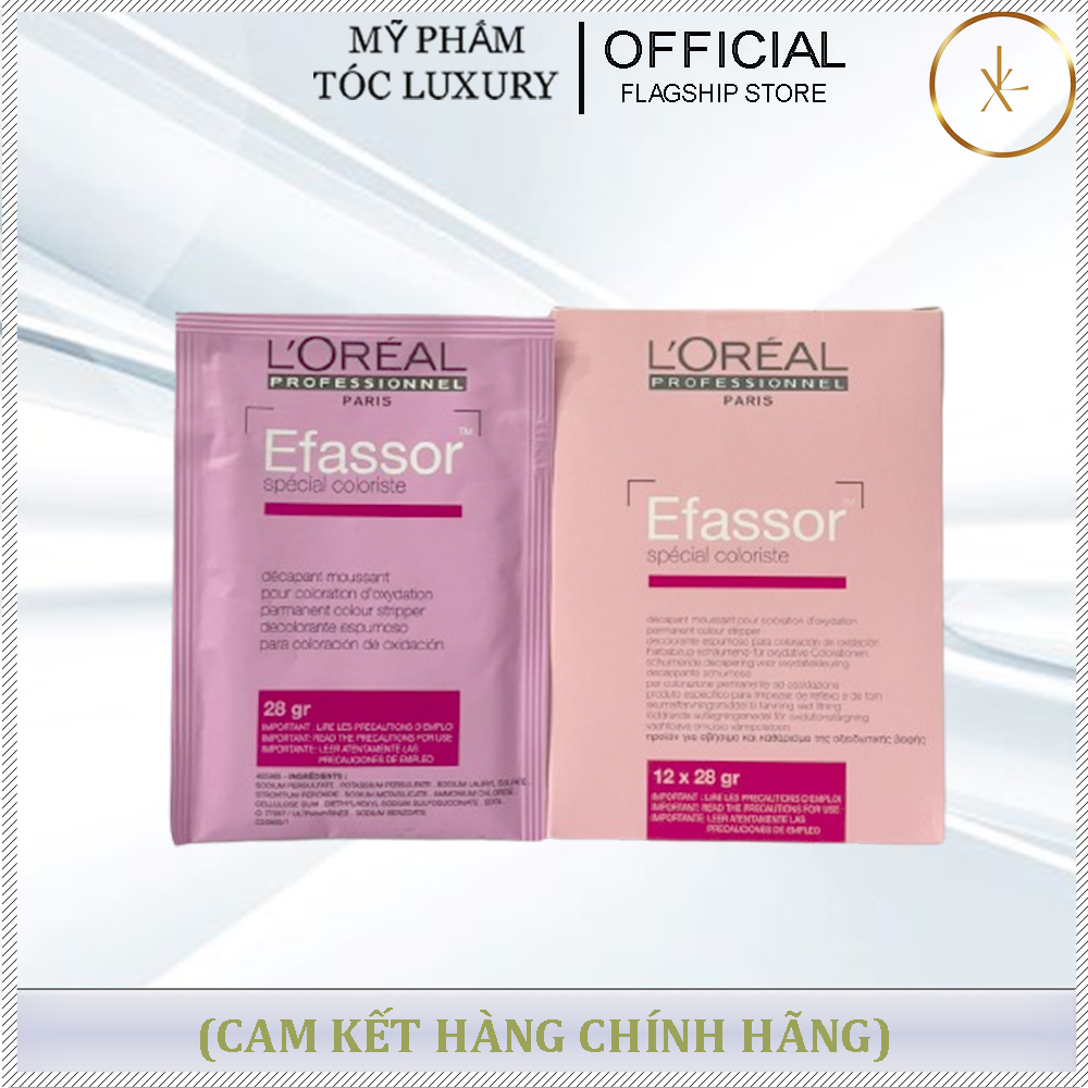 BỘT RỬA MÀU NHUỘM LOREAL EFASSOR 28gx12 gói