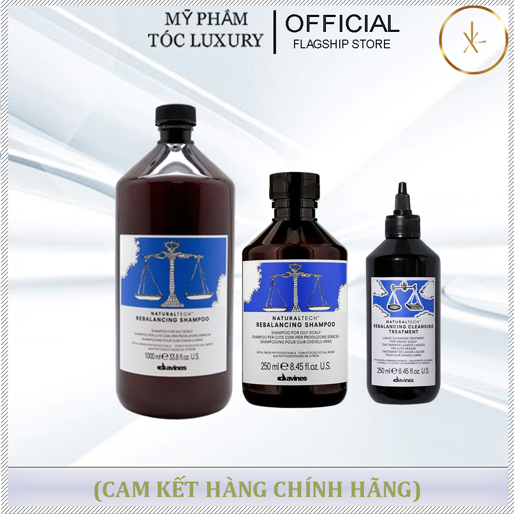 DẦU GỘI CÂN BẰNG ĐỘ ẨM DA ĐẦU NHỜN DAVINES REBALANCING 250ml-1000ml