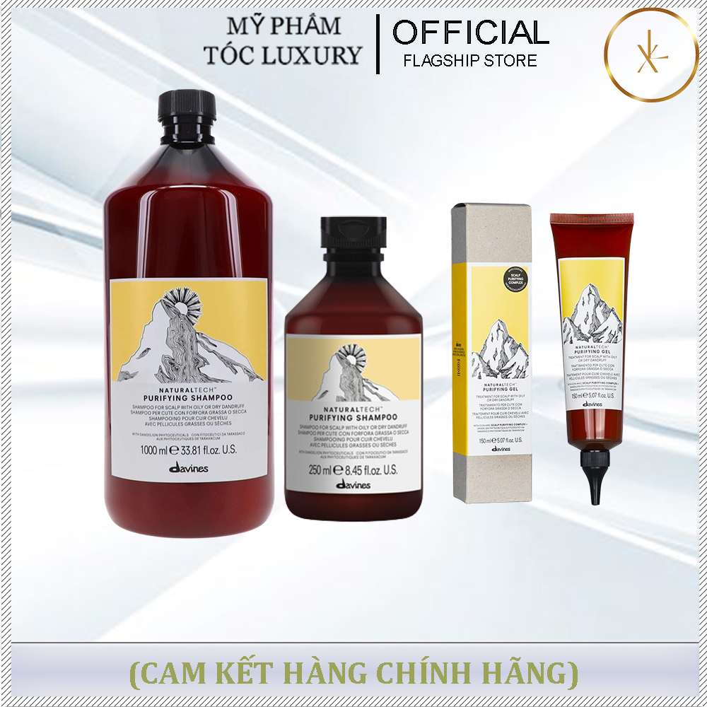 DẦU GỘI TRỊ GÀU DAVINES PURIFYING 250ML-1000ml