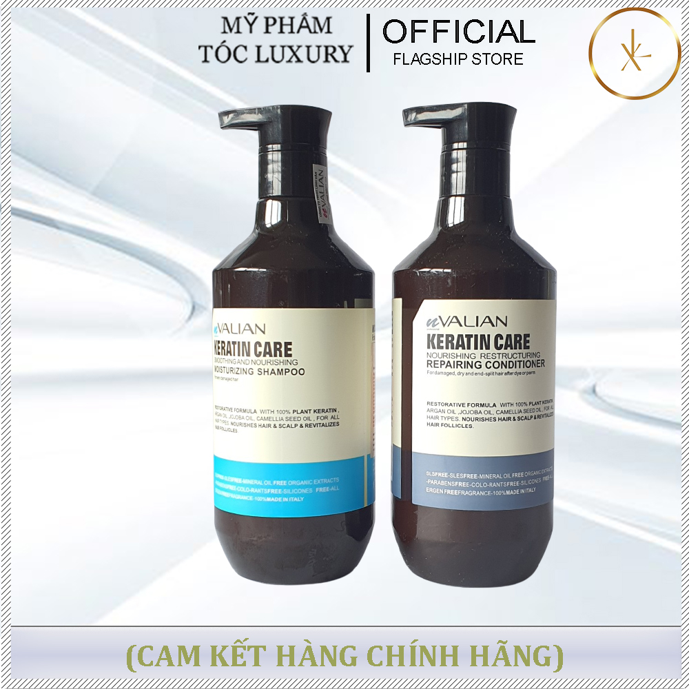 DẦU GỘI XẢ PHỤC HỒI KIỀM DẦU VALIAN KERATIN 500ML