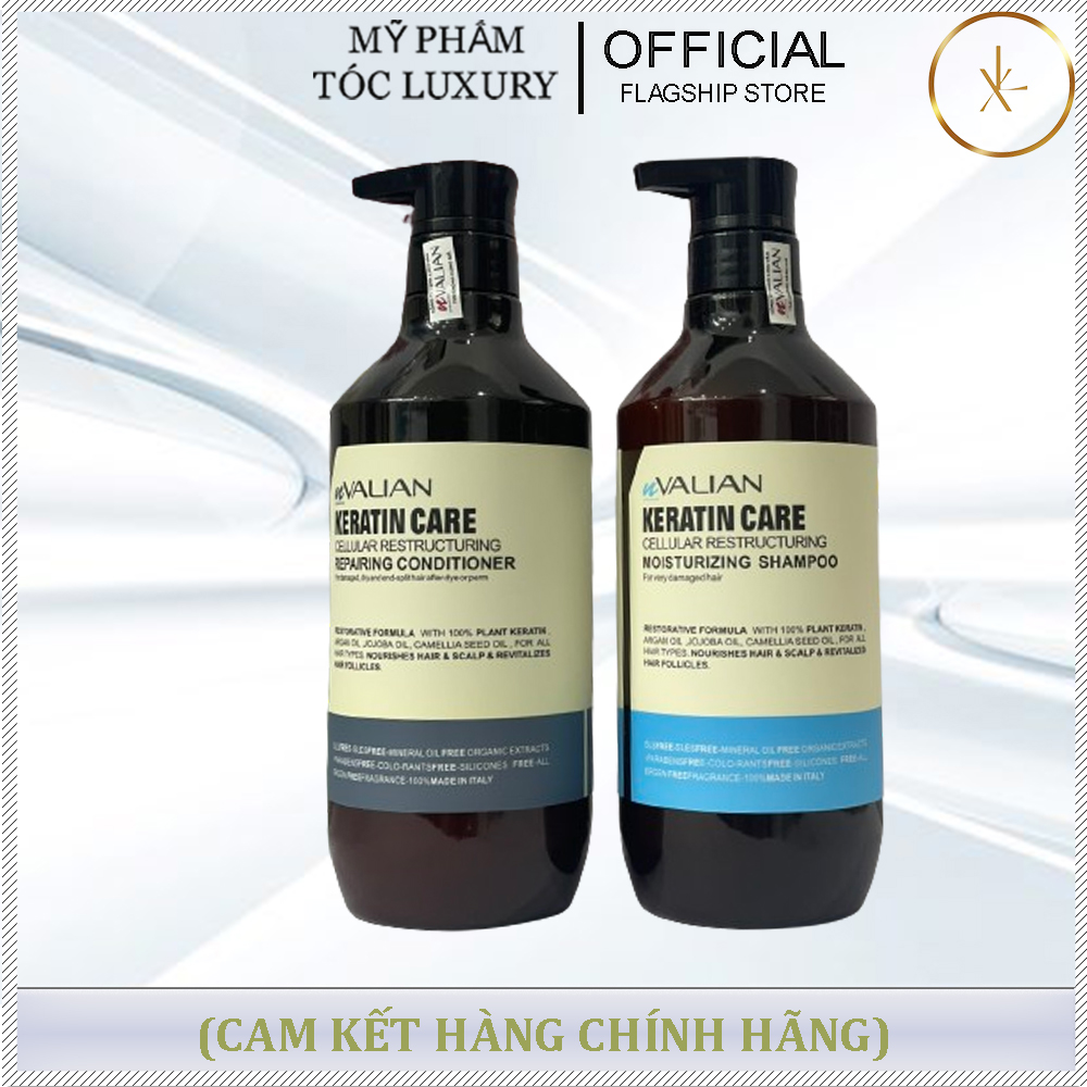 DẦU GỘI XẢ PHỤC HỒI KIỀM DẦU VALIAN KERATIN 800ML