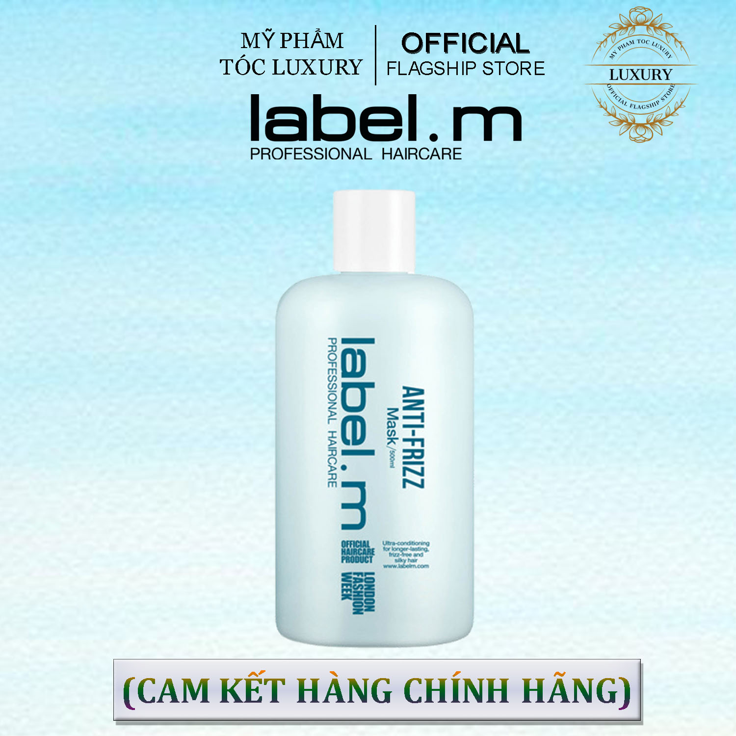 HẤP DẦU DÀNH CHO TÓC THÔ RÁP KHÔ XƠ LABEL.M ANTI FRIZZ 500ML