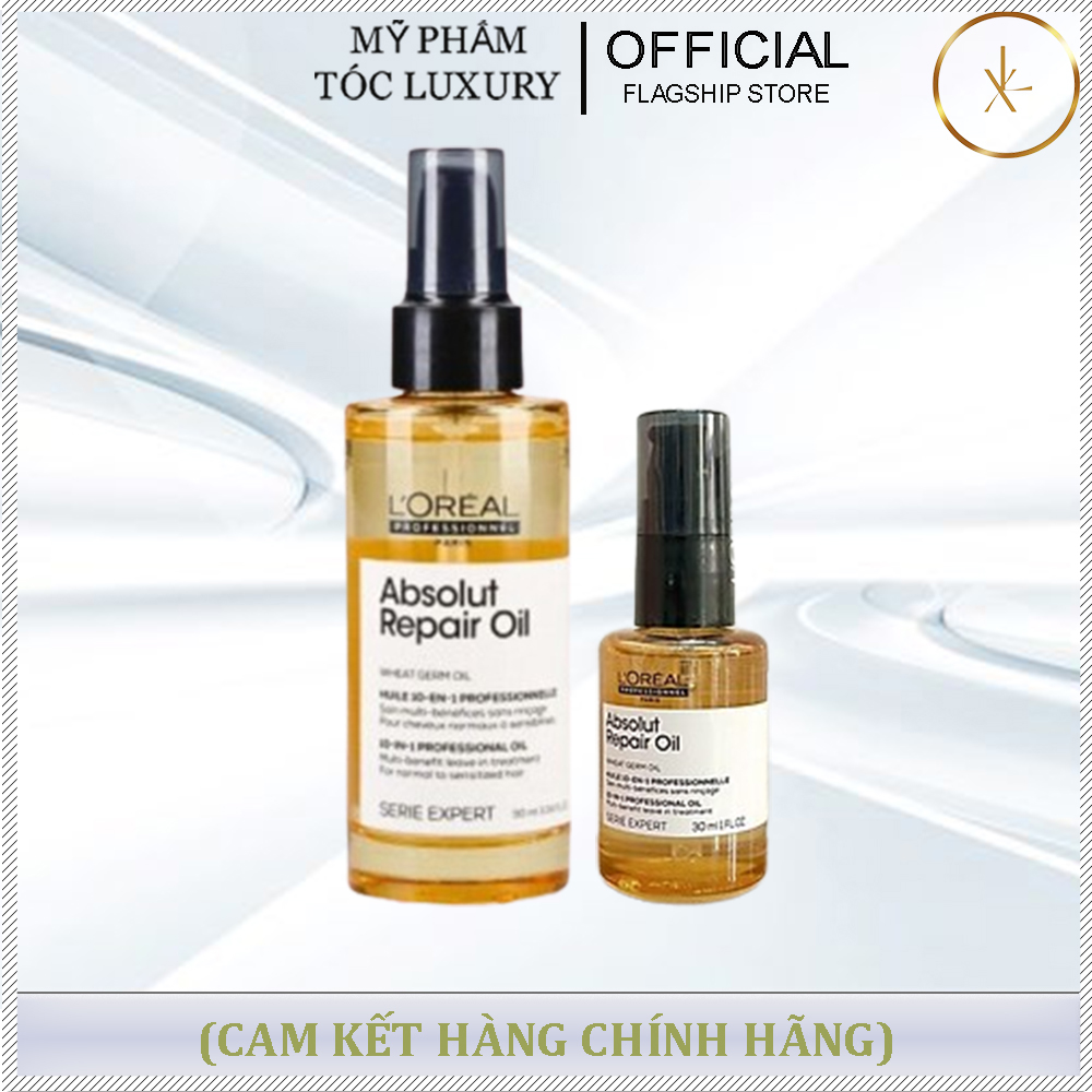 TINH DẦU DƯỠNG PHỤC HỒI TÓC LOREAL ABSOLUTE REPAIR LIPIDIUM 90ML