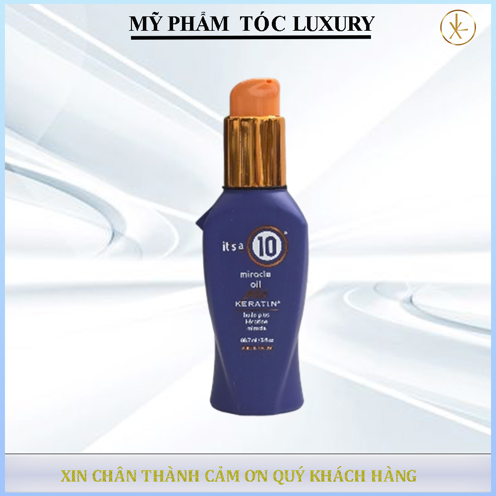 Dầu dưỡng bóng mượt tóc It's a 10 Miracle Oil Plus Keratin - 88,7ml