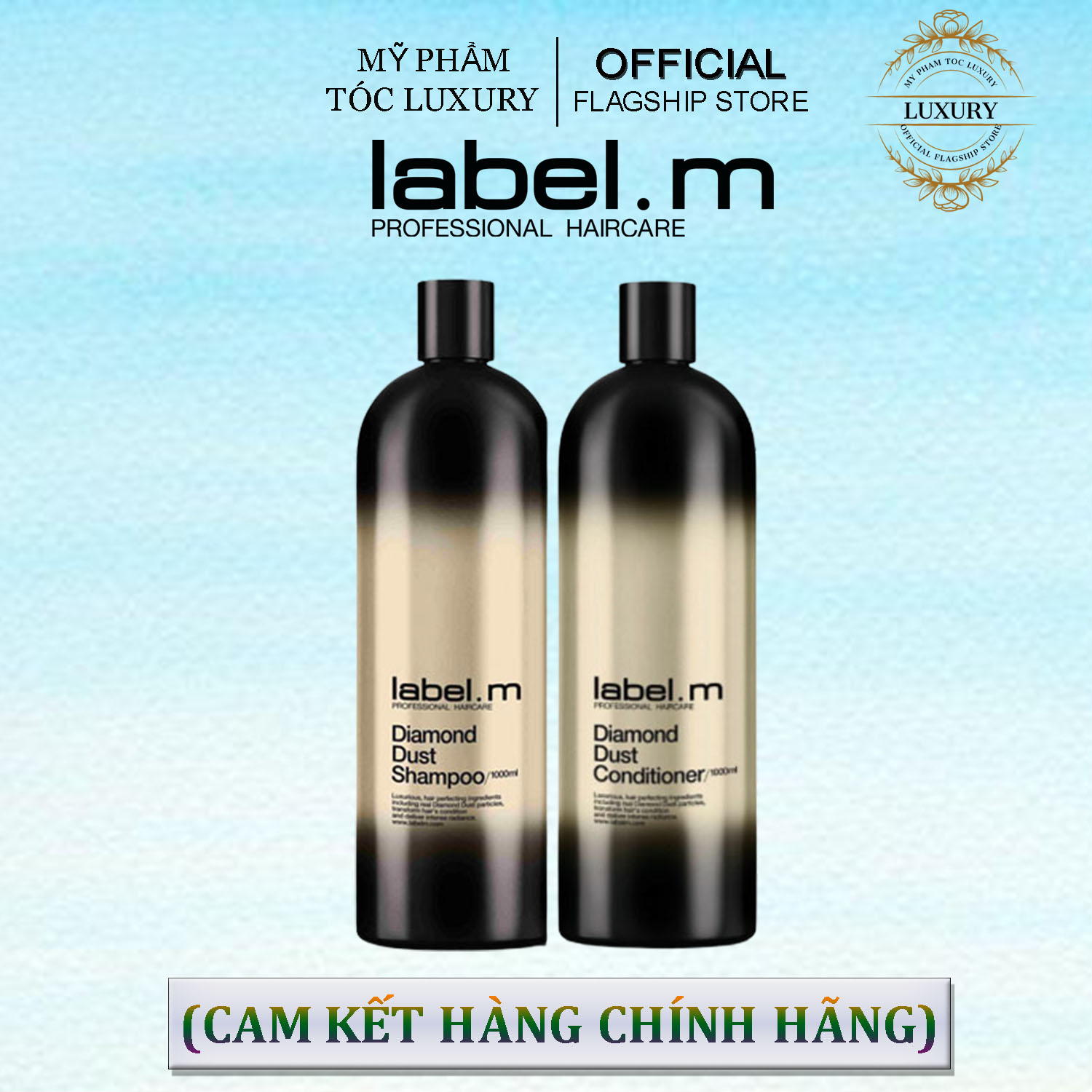 DẦU GỘI XẢ MỀM MƯỢT KHÔNG GÂY NẶNG TÓC LABEL.M DIAMOND DUST 1000ML