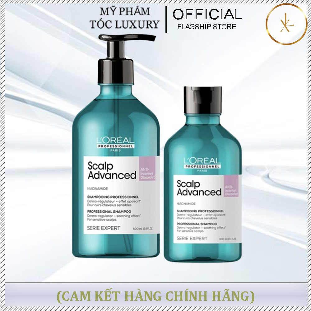 DẦU GỘI DA ĐẦU NHẠY CẢM MẨN NGỨA LOREAL SCALP ADVANCED 300ML