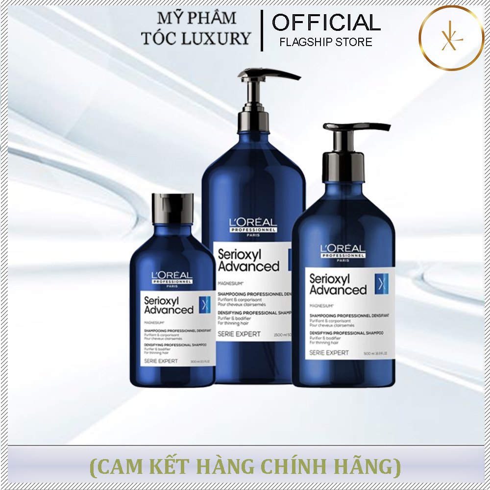 DẦU GỘI CHỐNG RỤNG KÍCH THÍCH MỌC TÓC LOREAL PROFESSIONEL SERIOXYL ADVANCED CENSITY 500ML-300ml-1500ml