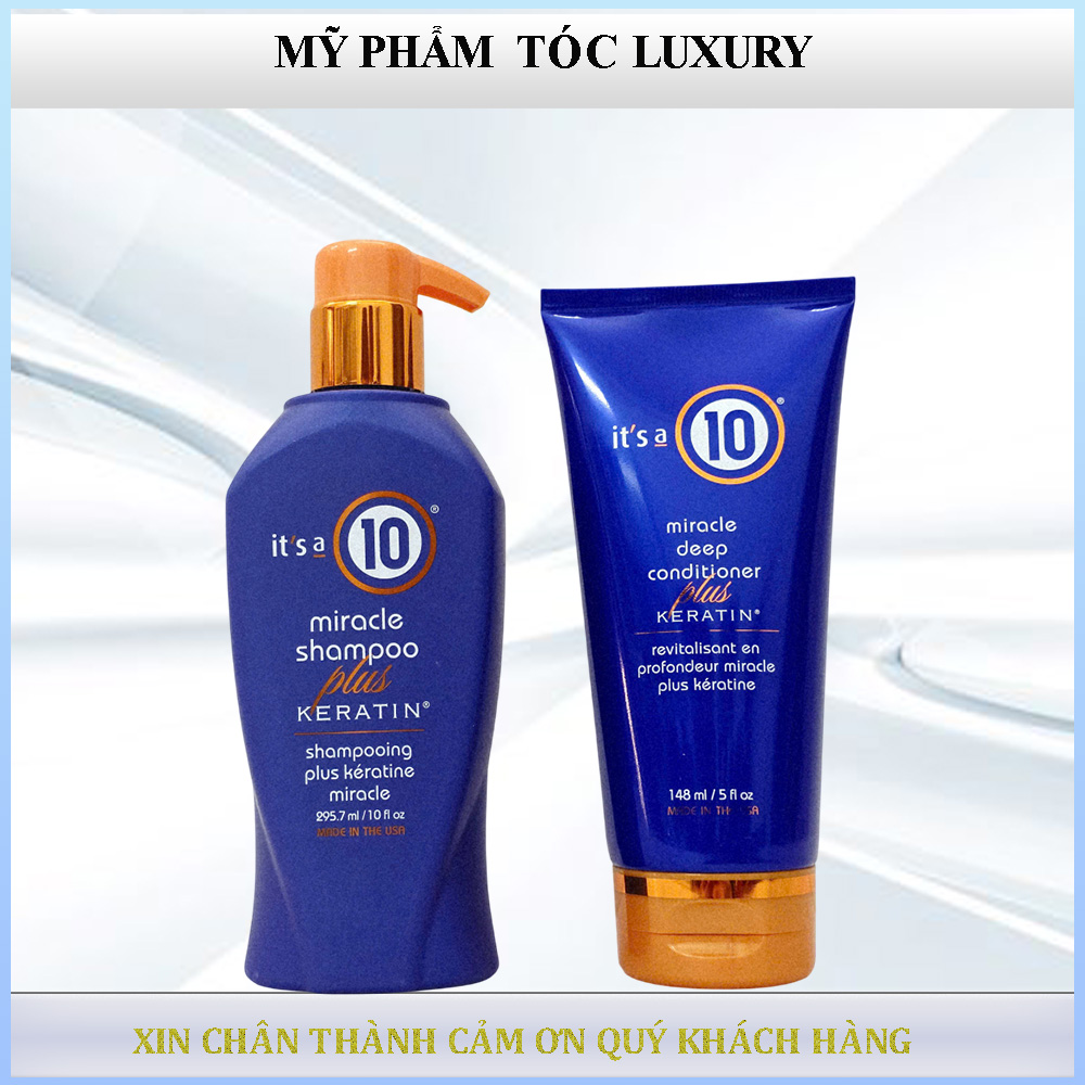 Dầu gội và dầu xả It's a 10 Miracle Plus Keratin 295.7ml-148ml