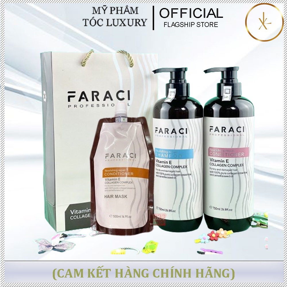 DẦU GỘI XẢ SIÊU MƯỢT FARACI CHÍNH HÃNG 750ML