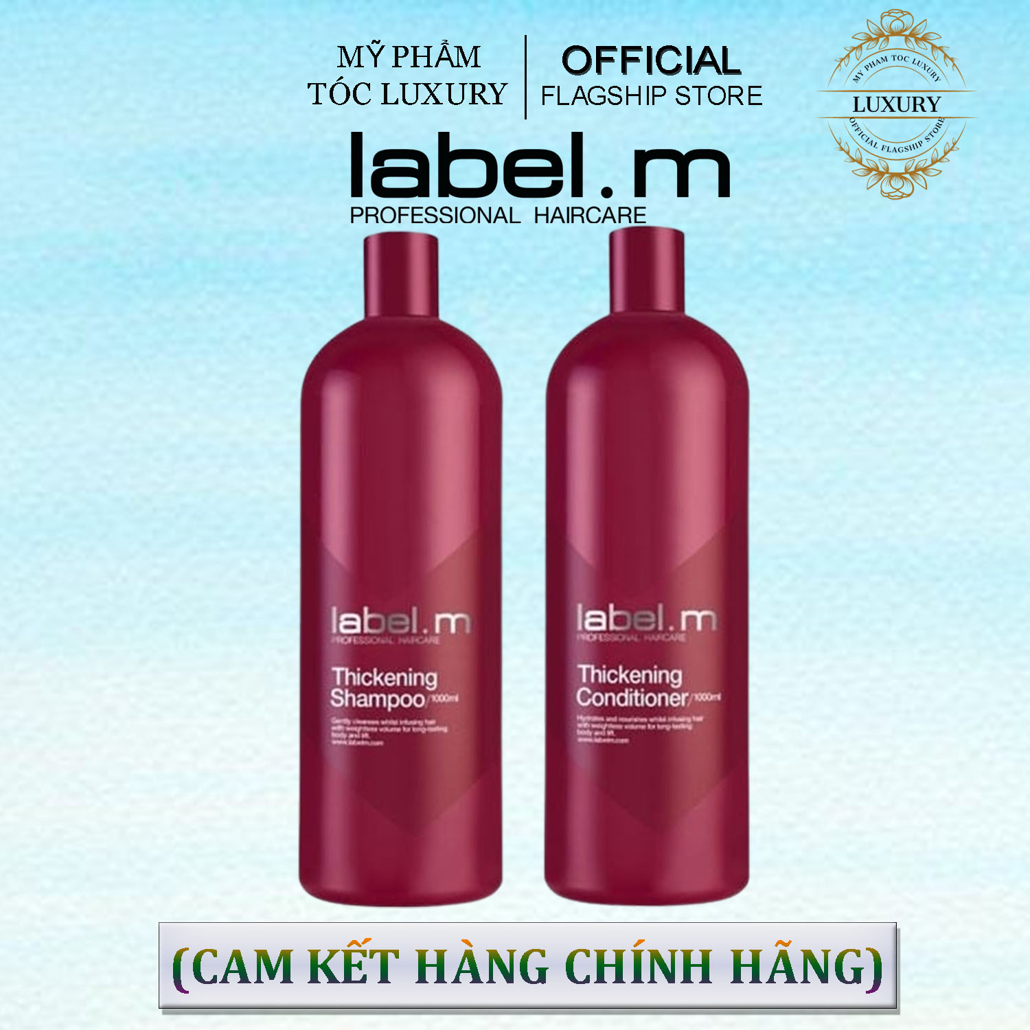 DẦU GỘI XÃ LÀM DÀY VÀ TĂNG PHỒNG TÓC LABEL.M THICHKENING 1000ML