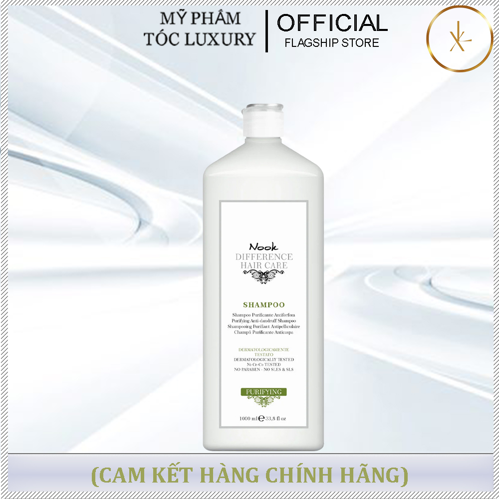 DẦU GỘI TRỊ GÀU CHO DA ĐẦU NHỜN NOOK PURIFYING 1000ML