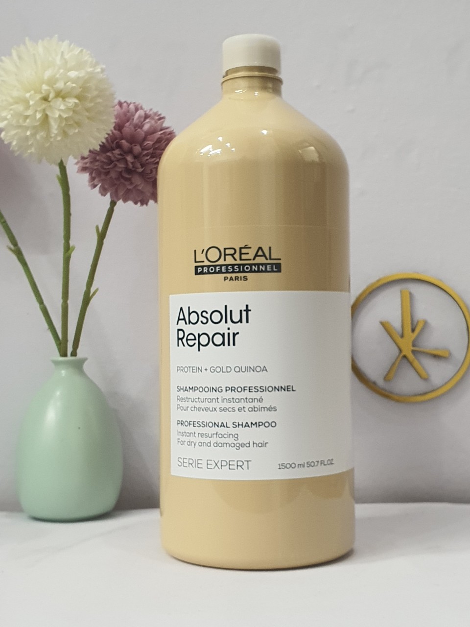 DẦU GỘI XẢ PHỤC HỒI TÓC HƯ TỔN LOREAL PROFESSIONEL ( VÀNG) 1500ml-750ml -  MỸ PHẨM TÓC CHÍNH HÃNG GIÁ TỐT NHẤT THỊ TRƯỜNG