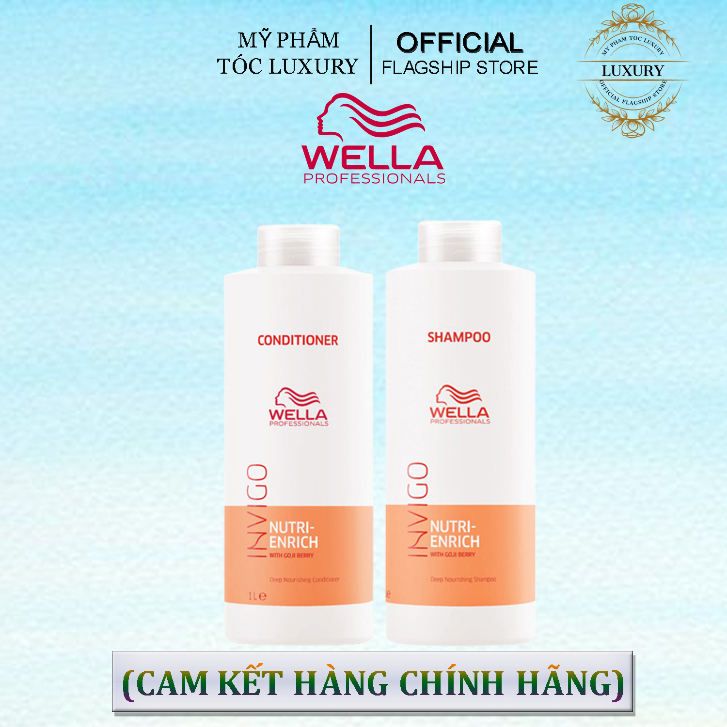 BỘ DẦU GỘI XÃ WELLA ENRICH CHO TÓC KHÔ XƠ HƯ TỔN 1000ML