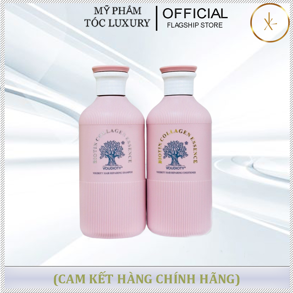 CẶP DẦU GỘI XẢ BIOTIN COLLAGEN VOUDIOTY PINK 500ML