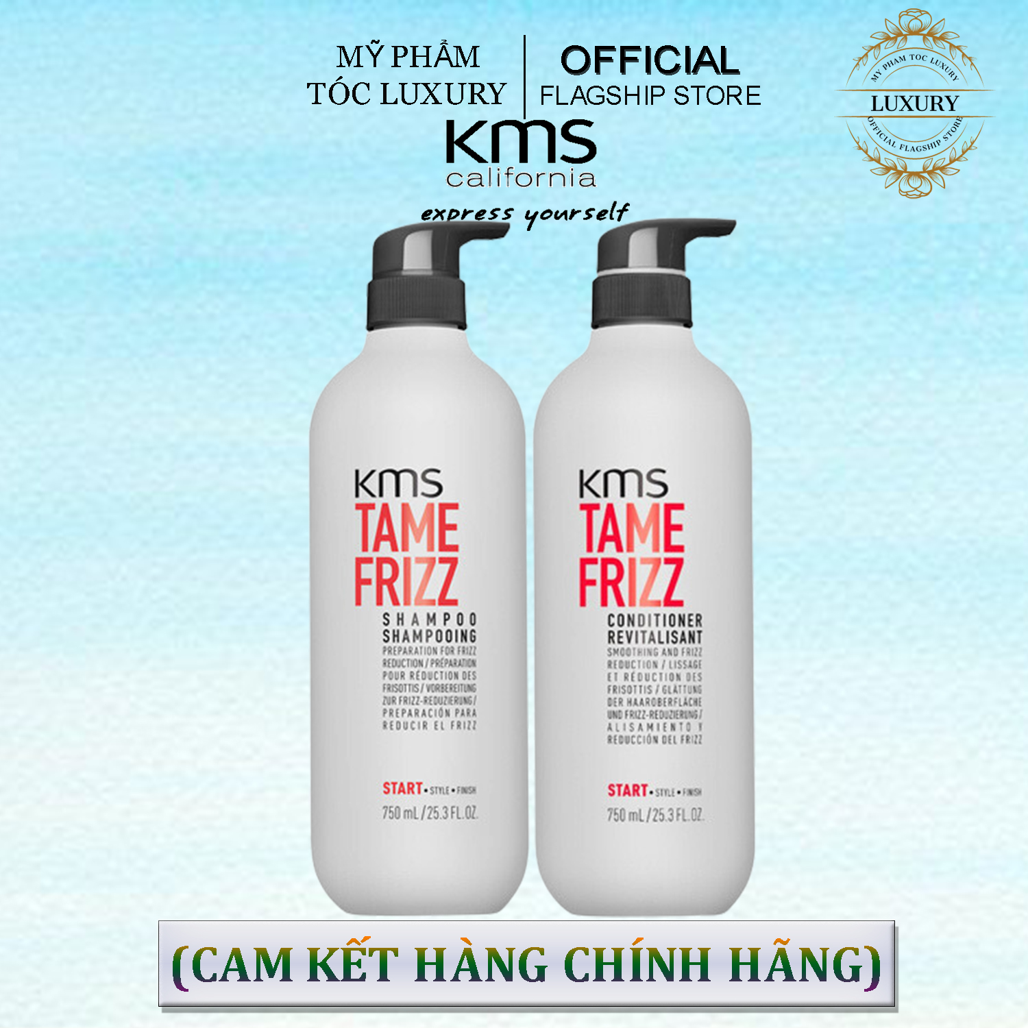 DẦU GỘI XÃ CHỐNG BÔNG XÙ KMS TAMEFRIZZ 750ML