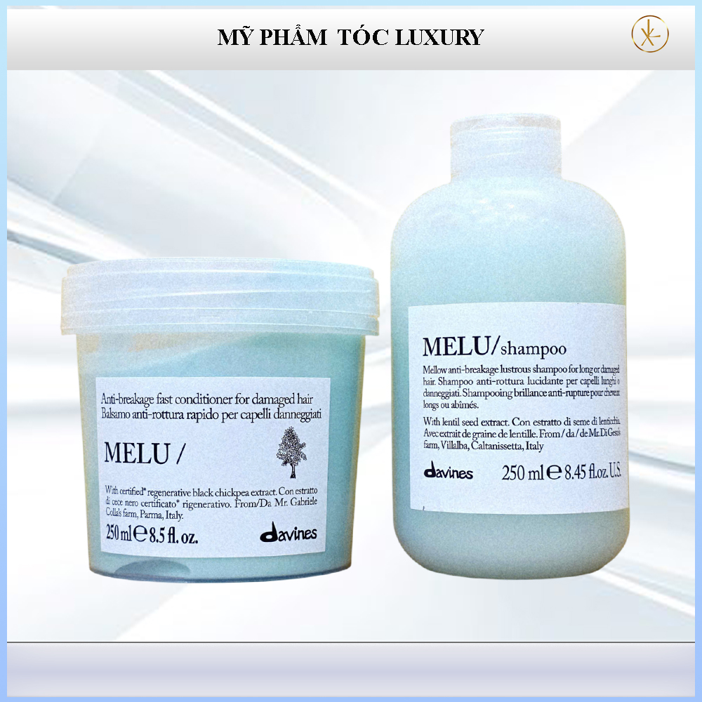 Dầu gội xả chống chẻ ngọn gãy rụng Davines Melu 250ml