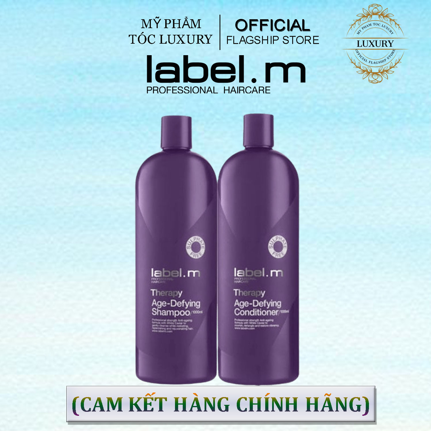 Dầu gội xã chống lão hóa tóc Label.m Therapy Age-Defying 1000ml