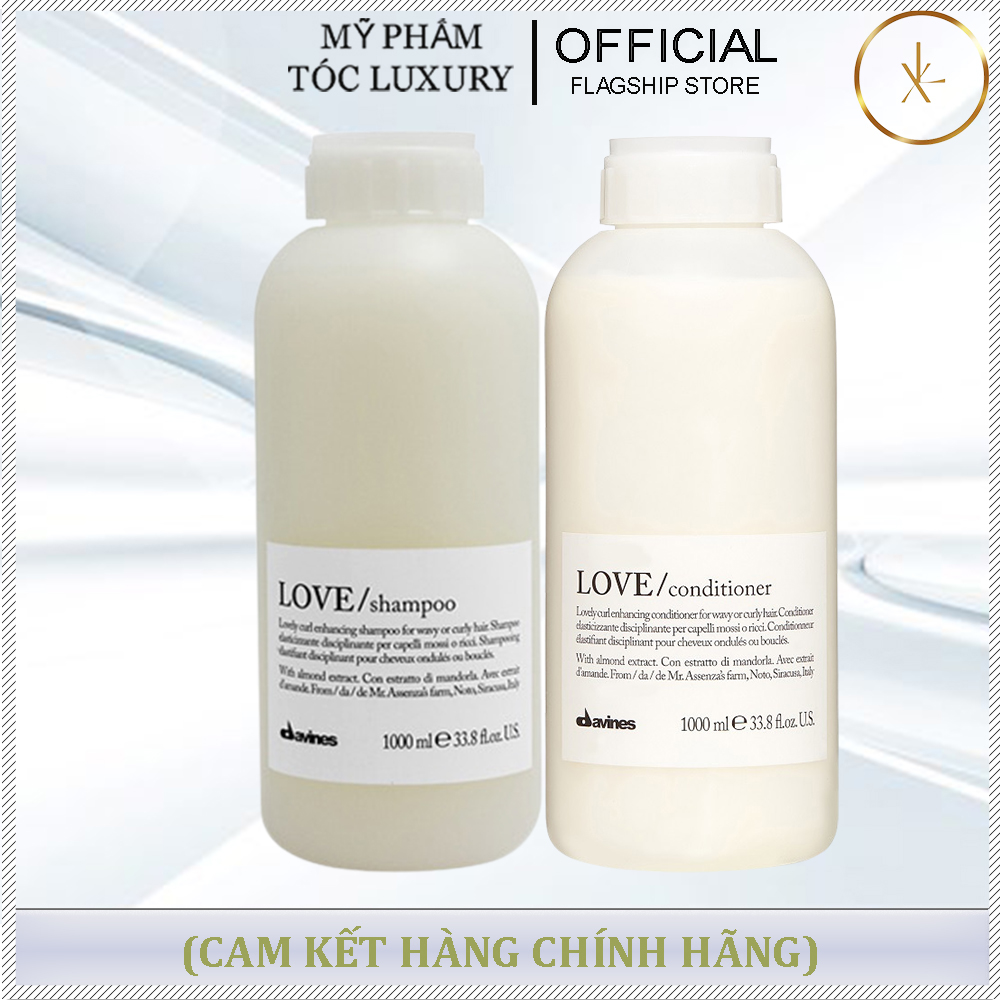 CẶP DẦU GỘI XẢ DÀNH CHO TÓC UỐN DAVINES LOVE CURL 1000ML