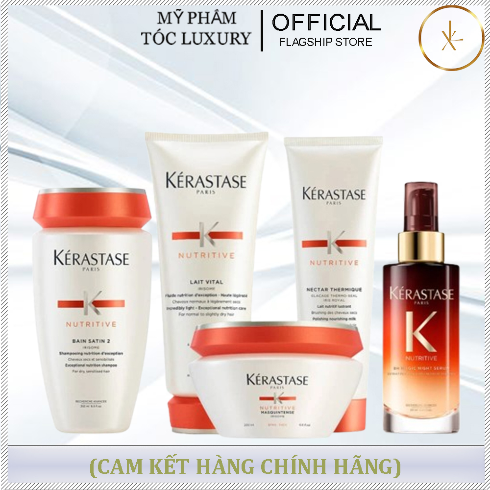 DẦU GỘI XẢ PHỤC HỒI ĐỘ ẨM DÀNH CHO TÓC KHÔ KERASTASE NUTRITIVE BAIN SATIN RICHE 250ML-1000ml