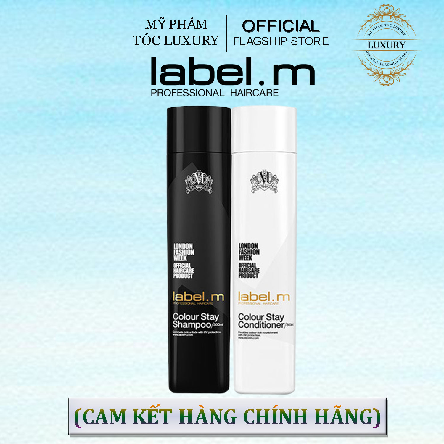 Dầu gội xã dưỡng màu tóc nhuộm làm bóng tóc và chống tia cựa tím Label.m Colour Stay Shampoo 300ml