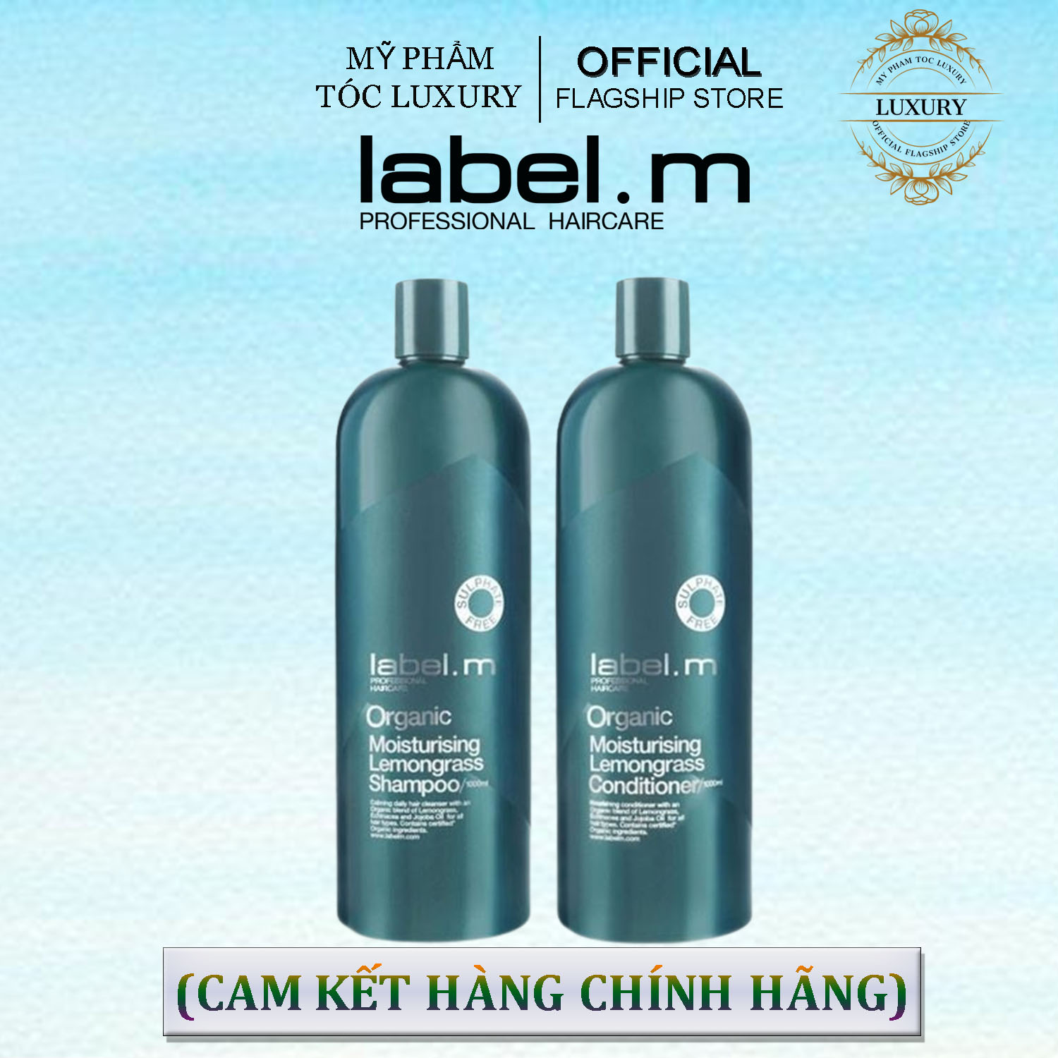 DẦU GỘI XÃ HƯƠNG SẢ CHANH LABEL.M ORGANIC MOISTURISING LEMONGRASS 1000ML