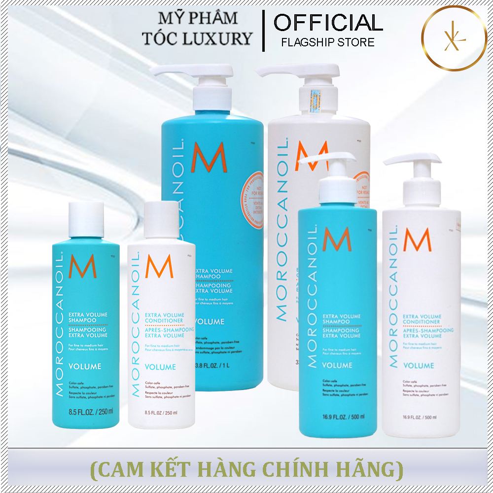 DẦU GỘI XẢ MOROCCANOIL EXTRA VOLUME TĂNG PHỒNG 250ML - 500ML - 1000ML