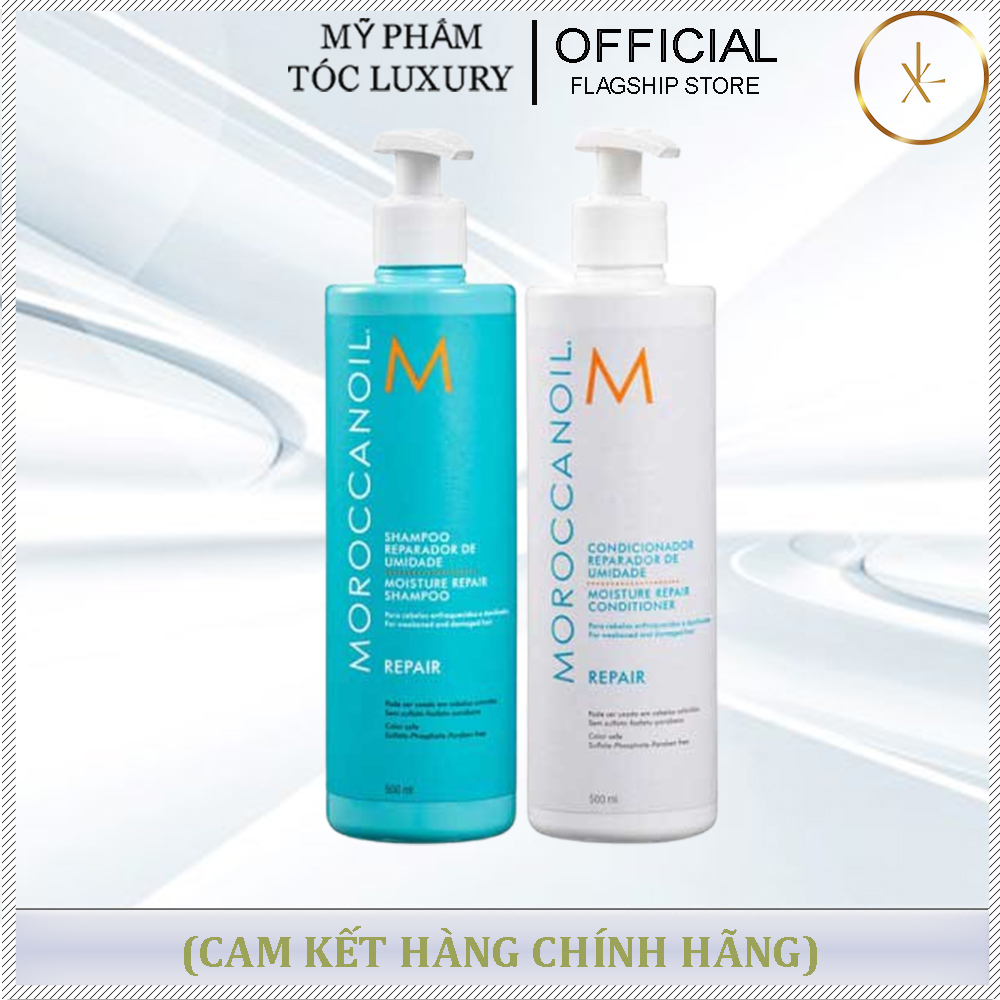 DẦU GỘI XẢ PHỤC HỒI ĐỘ ẨM MOROCCANOIL REPAIR 500ML