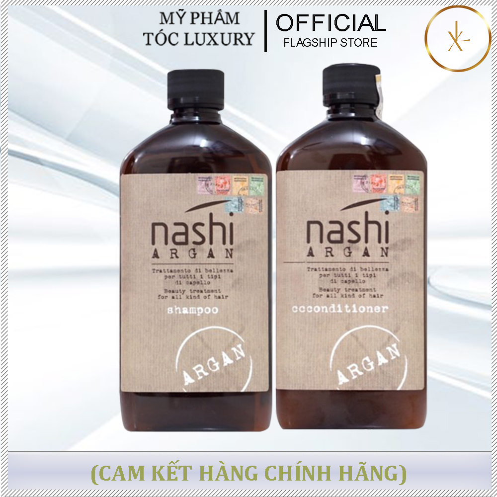 DẦU GỘI XẢ PHỤC HỒI TÓC HƯ TỔN NASHI ARGAN  500ML