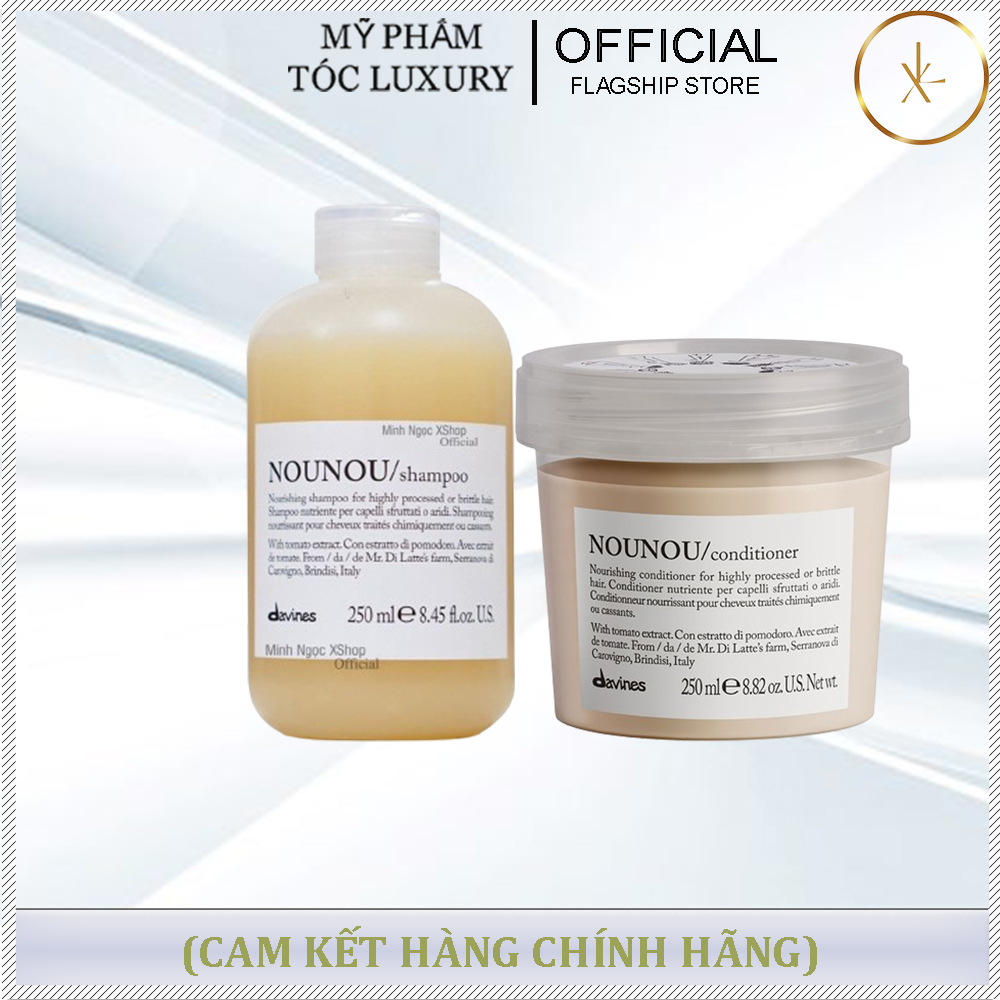 DẦU GỘI XẢ PHỤC HỒI TÓC HƯ TỔN NOUNOU DAVINES 250ML