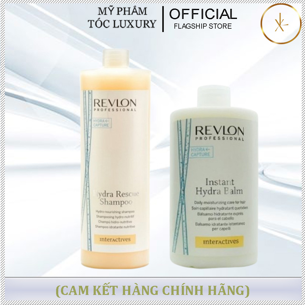 DẦU GỘI XẢ PHỤC HỒI TÓC REVLON Hydra Rescue 1250ml + 750ml