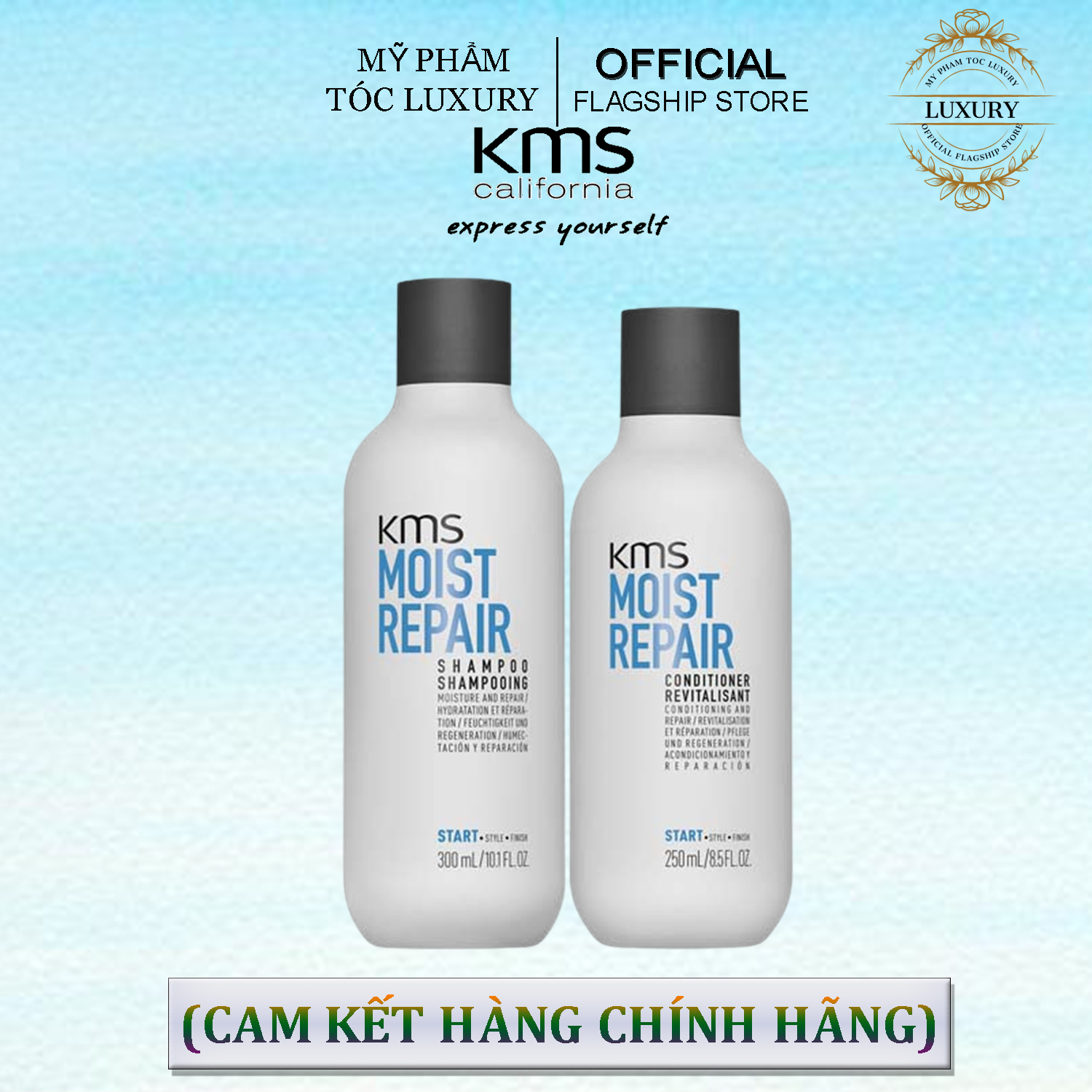 DẦU GỘI XÃ PHỤC HỒI TÓC KMS MOIST REPAIR 300ML