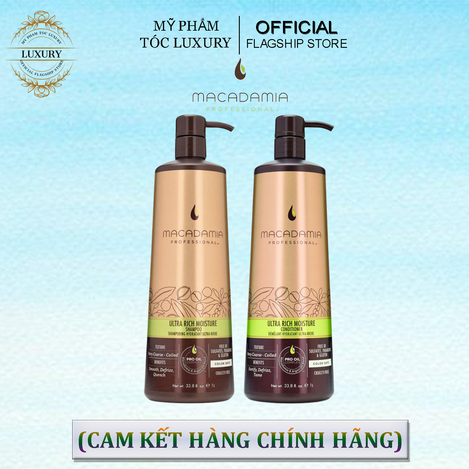 Dầu gội xã siêu dưỡng ẩm siêu mượt Macadamia Ultra Rich Moisture 1000ml