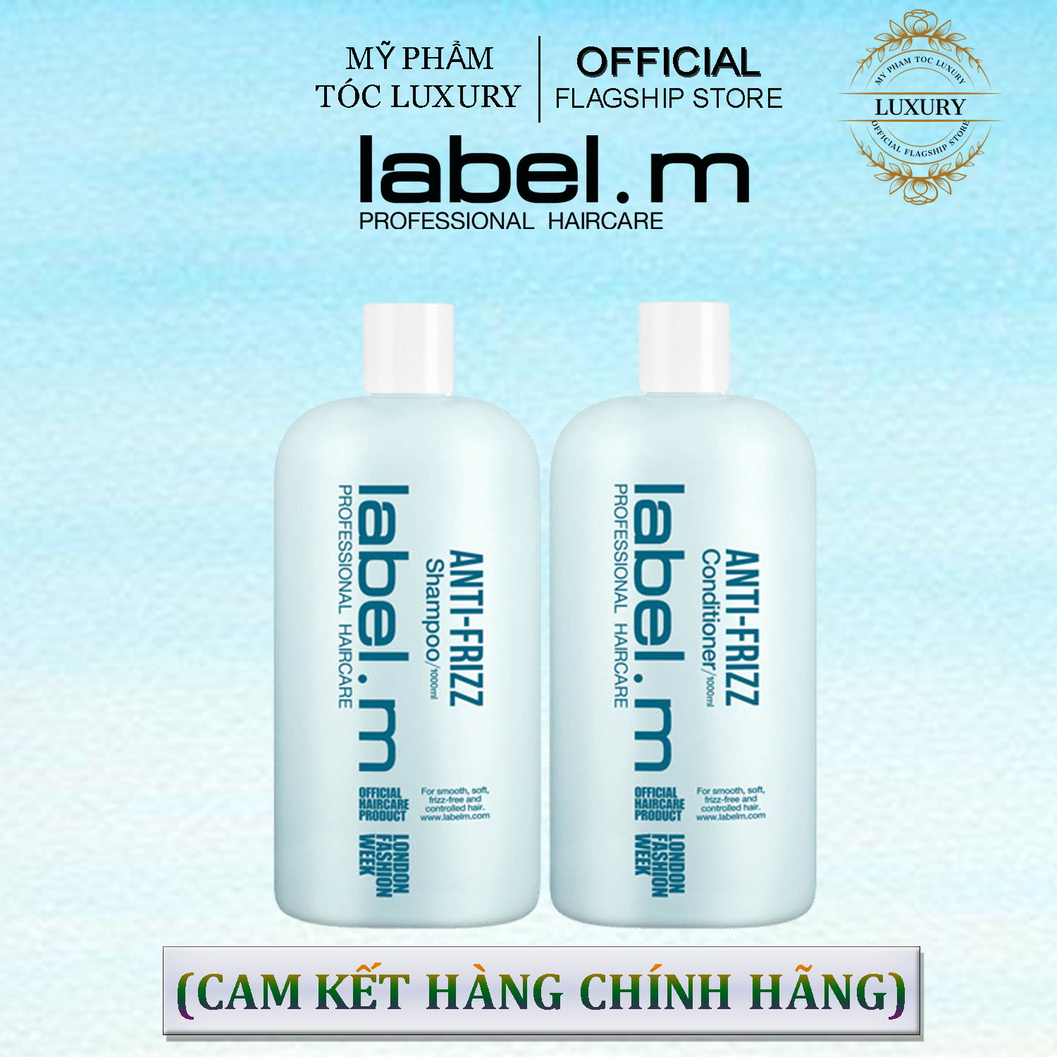 DẦU GỘI XÃ DƯỠNG ẨM & GIÚP TÓC MỀM MƯỢT LABEL.M ANTI FRIZZ 1000ML