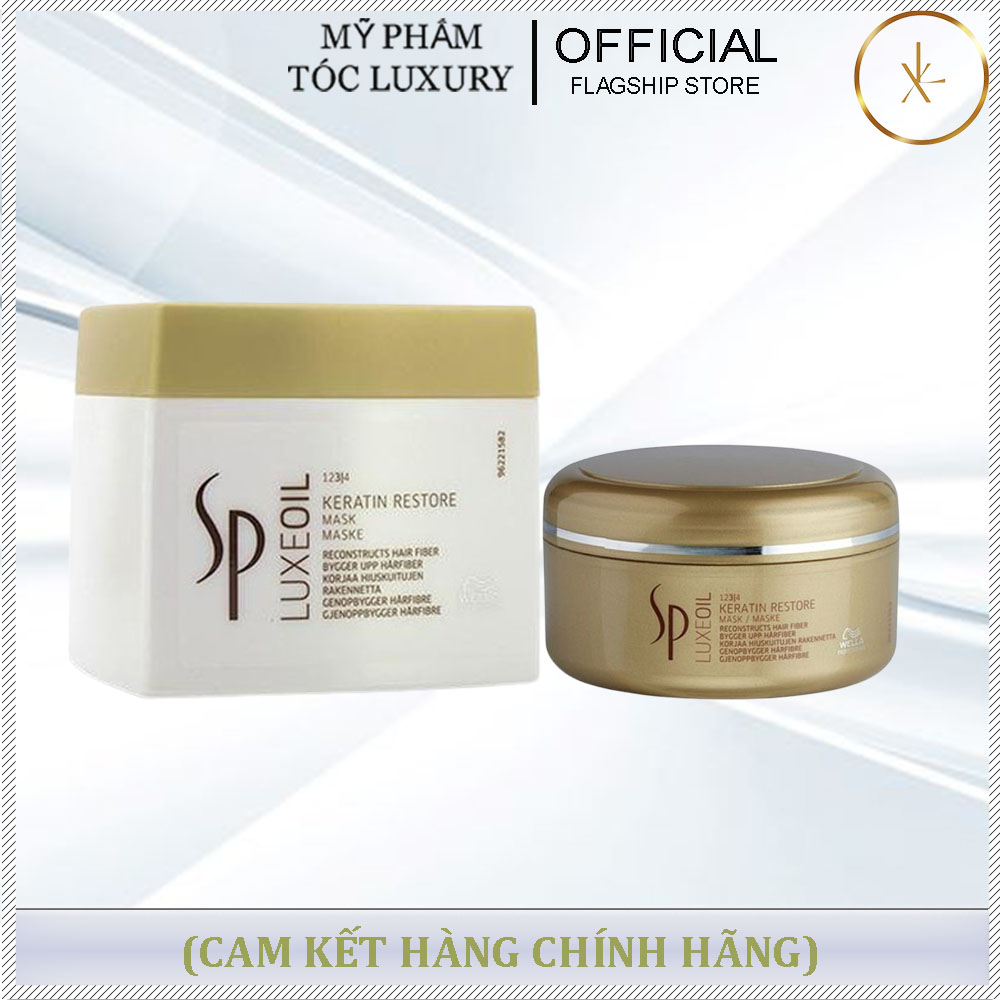 DẦU HẤP SIÊU PHỤC HỒI SP LUXEOIL KERATIN RESTORE MASK WELLA 400ML