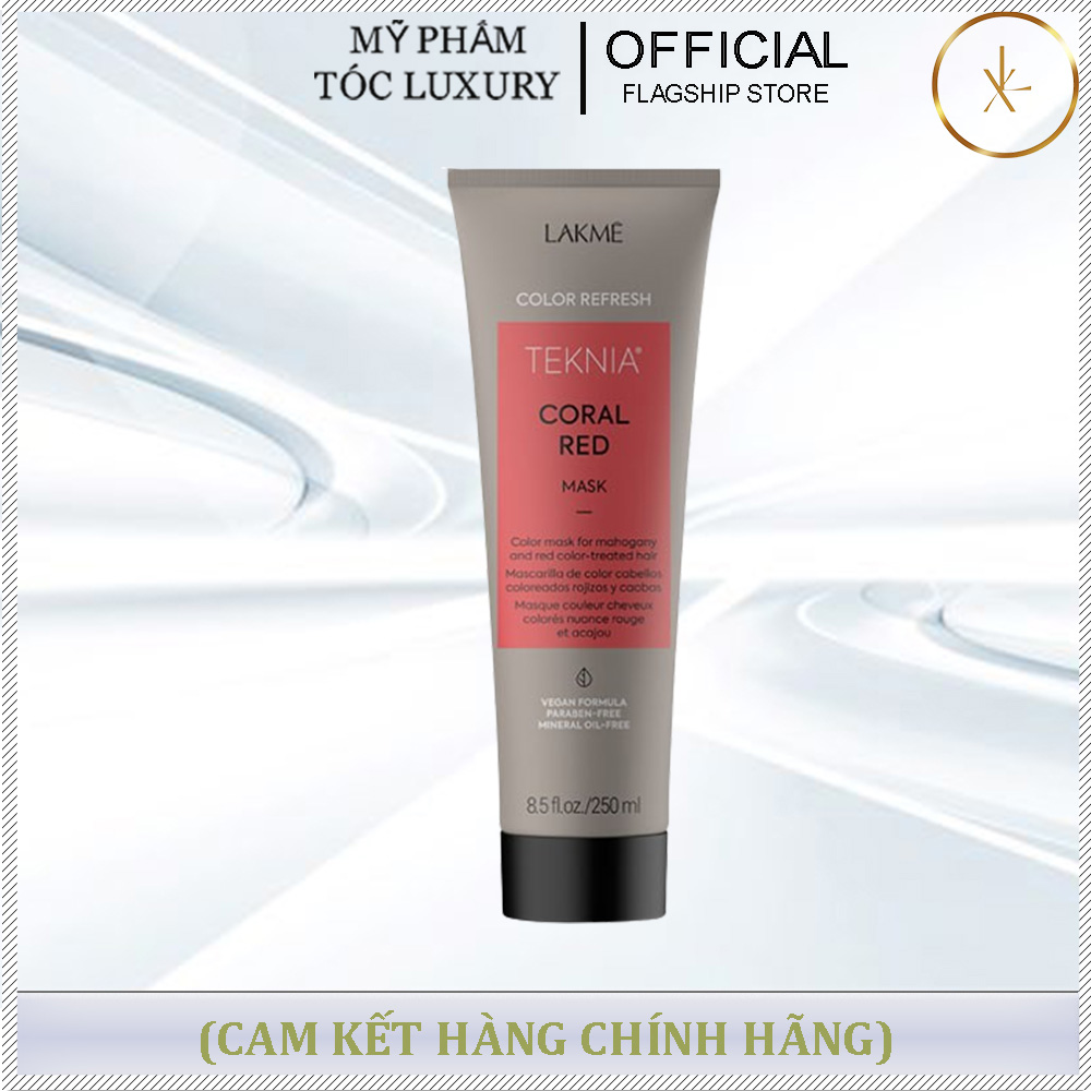 DẦU HẤP BỔ SUNG HẠT MẦU ĐỎ LAKME TEKNIA CORAL RED 250ML