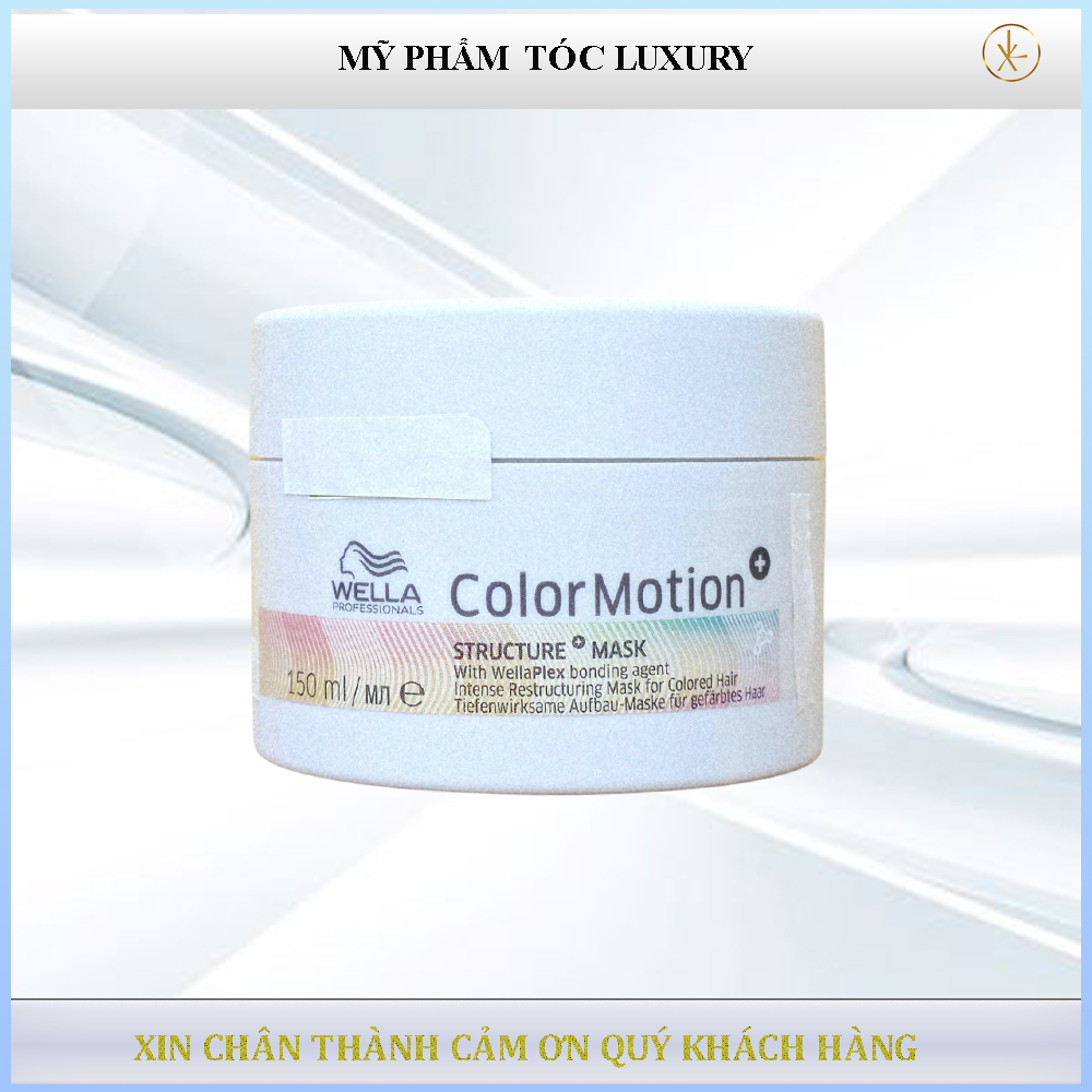 Hấp dưỡng màu tóc nhuộm Wella Color motion structure mask 150ml
