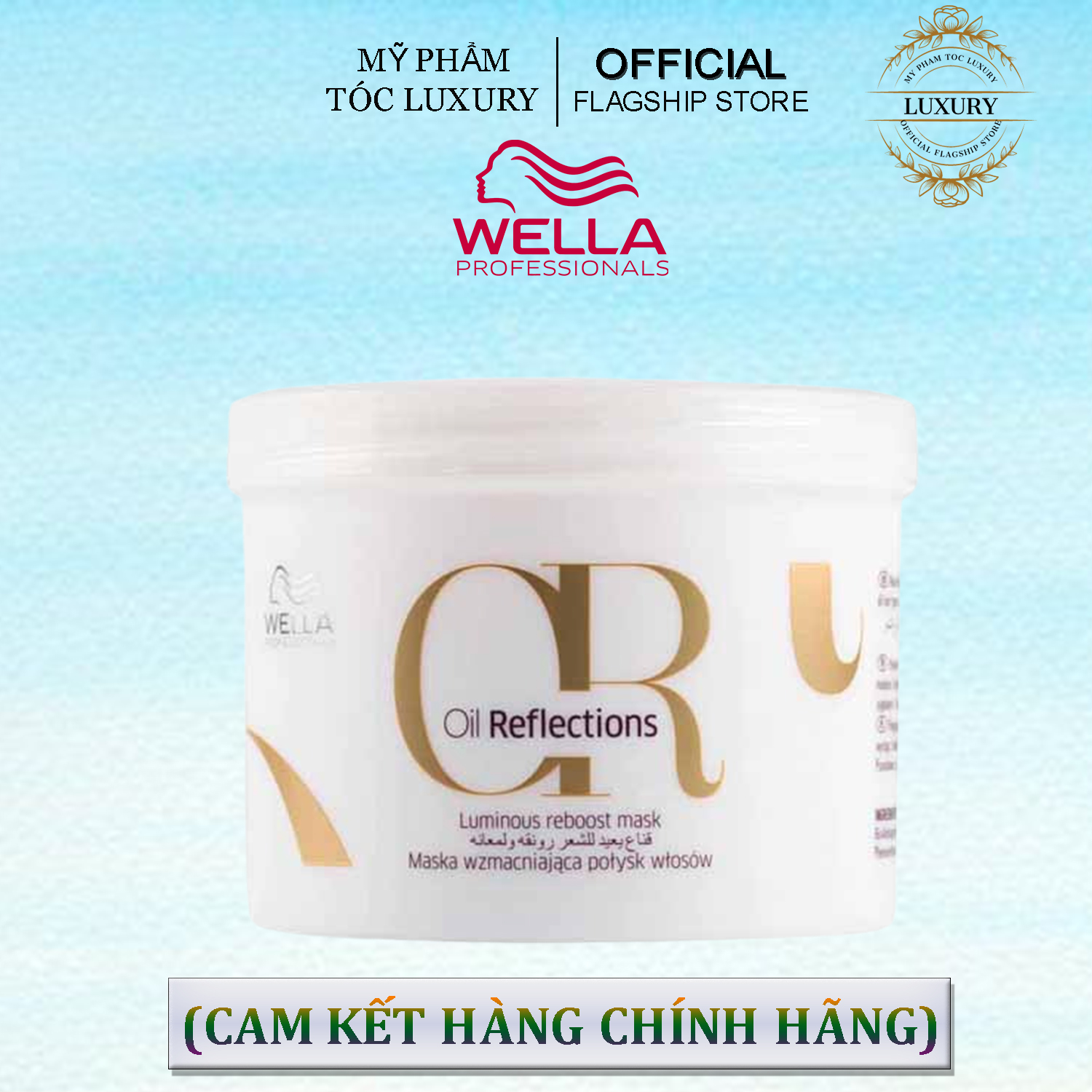 HẤP DẦU TĂNG CƯỜNG SÁNG BÓNG WELLA OIL REFLECTIONS LUMINOUS REVEAL 500ML