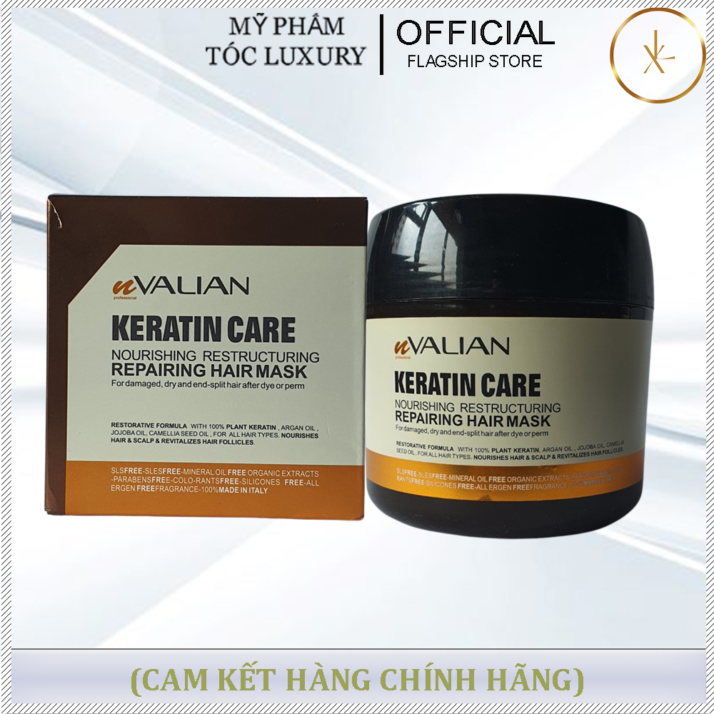 DẦU HẤP PHỤC HỒI CẤU TRÚC TÓC MỀM MƯỢT VALIAN KERATIN 500ML