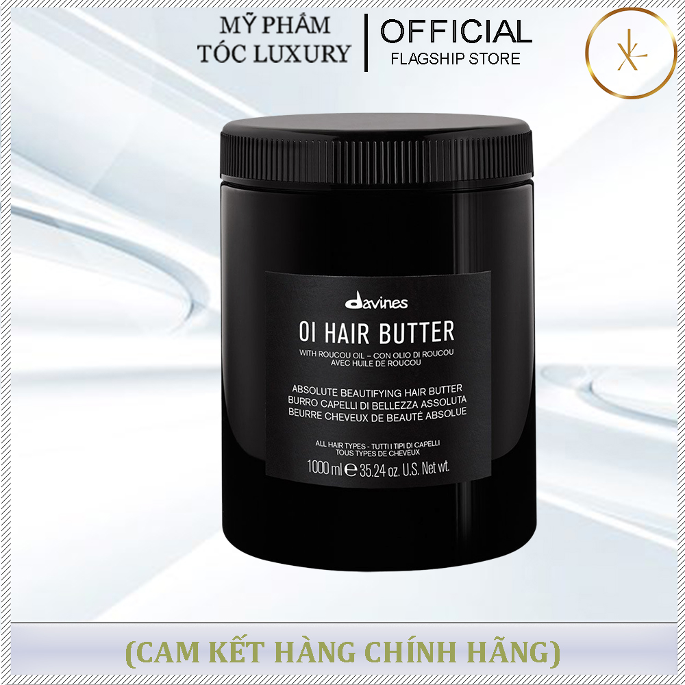 HẤP DẦU PHỤC HỒI HƯ TỔN SÂU DAVINES OI HAIR BUTTER 1000ML