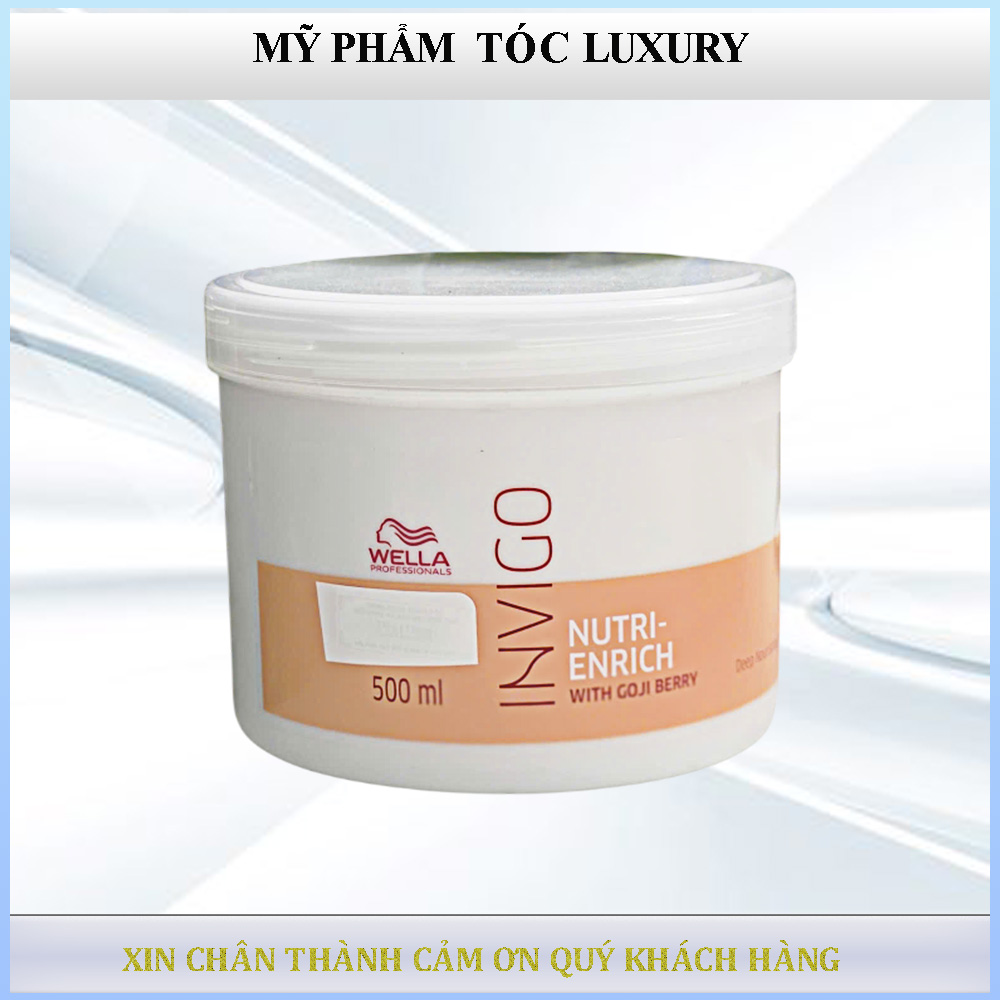 Dầu hấp phục hồi tóc hư tổn khô xơ Wella Invigo Nutrienrich 500ml