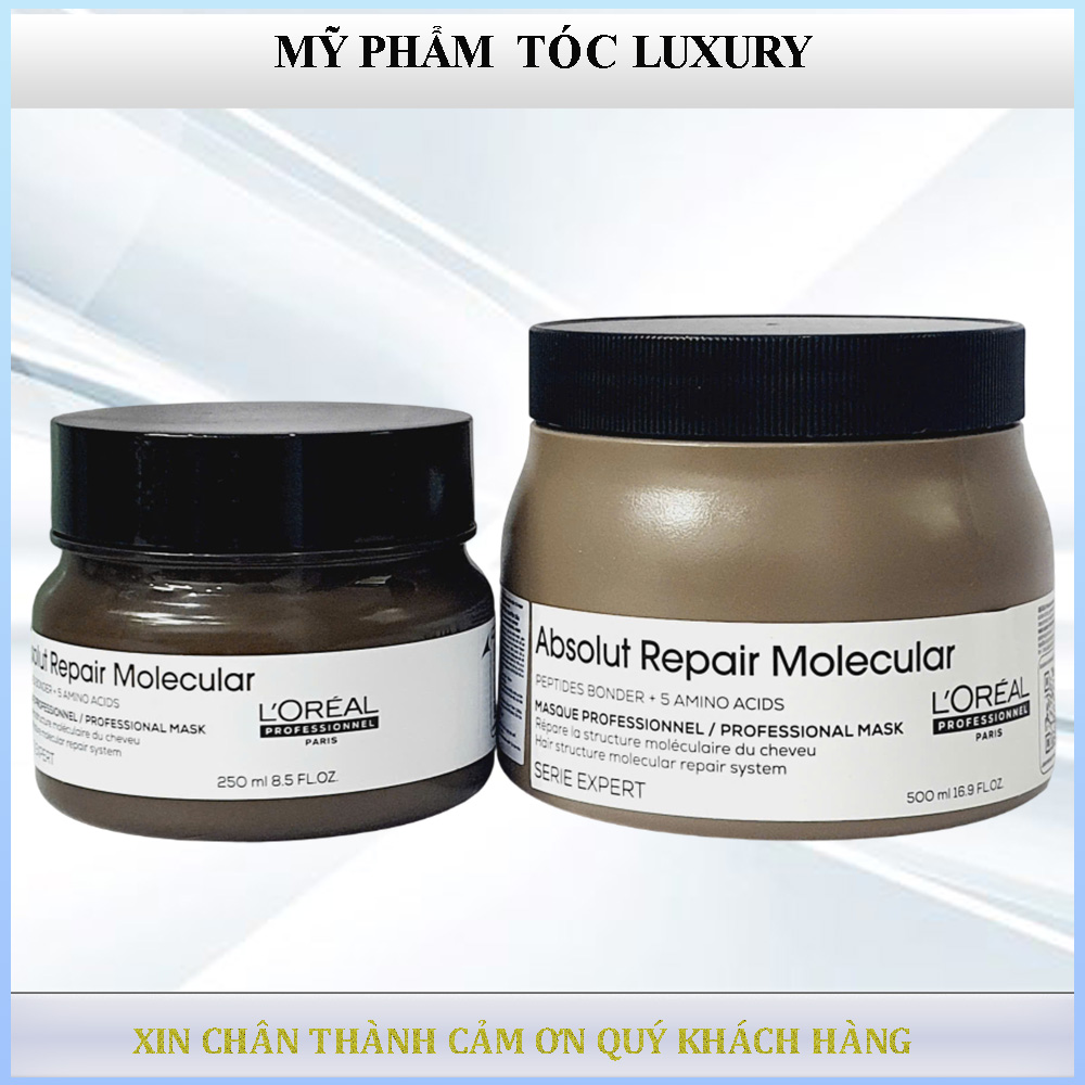 Dầu hấp phục hồi tóc chuyên sâu Loreal Molecular Absolut Repair 250ml-500ml