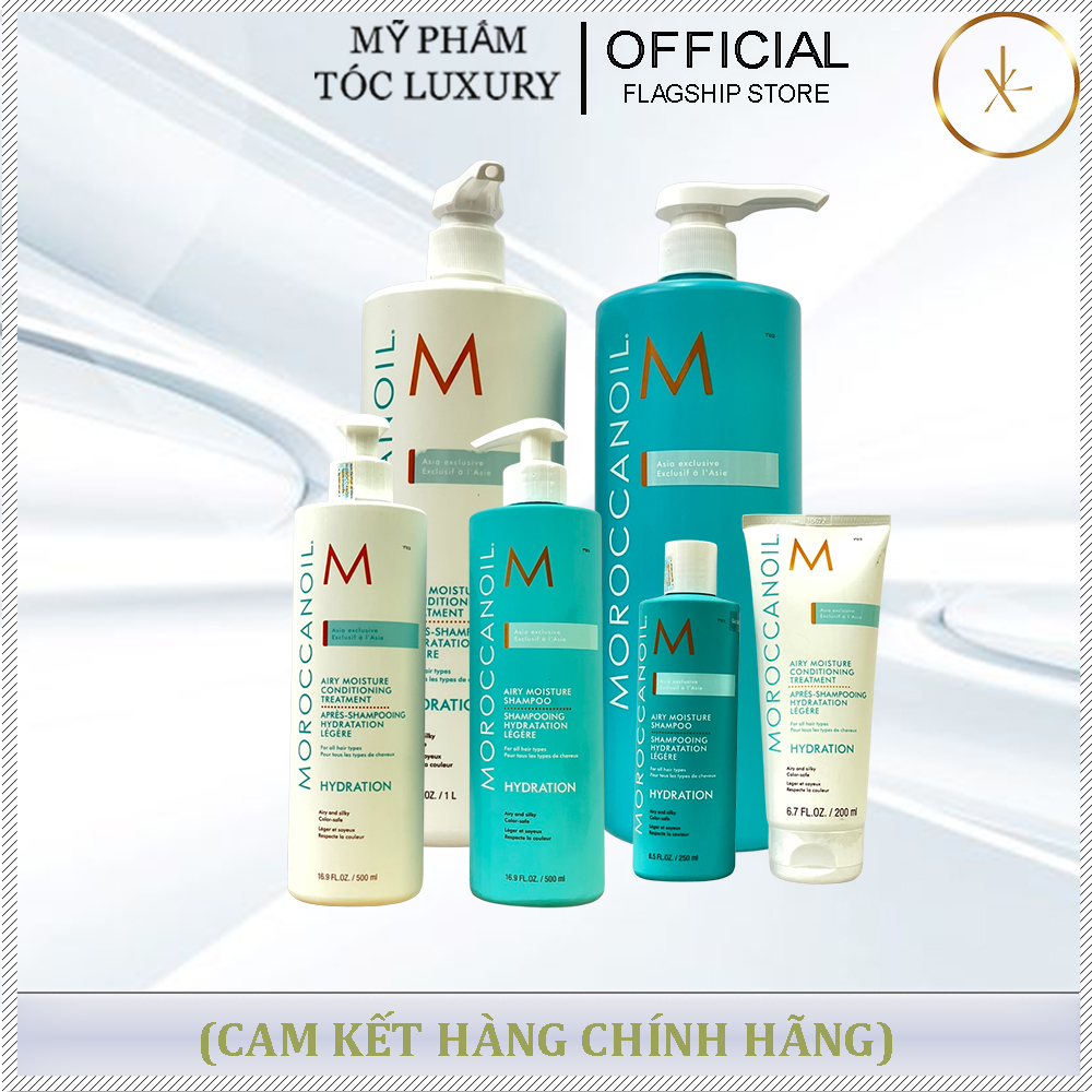 DẦU GỘI XẢ DƯỠNG ẨM SIÊU NHẸ MOROCCANOIL HYDARATION AIR MOISTURE 500ML-250ML-1000ML