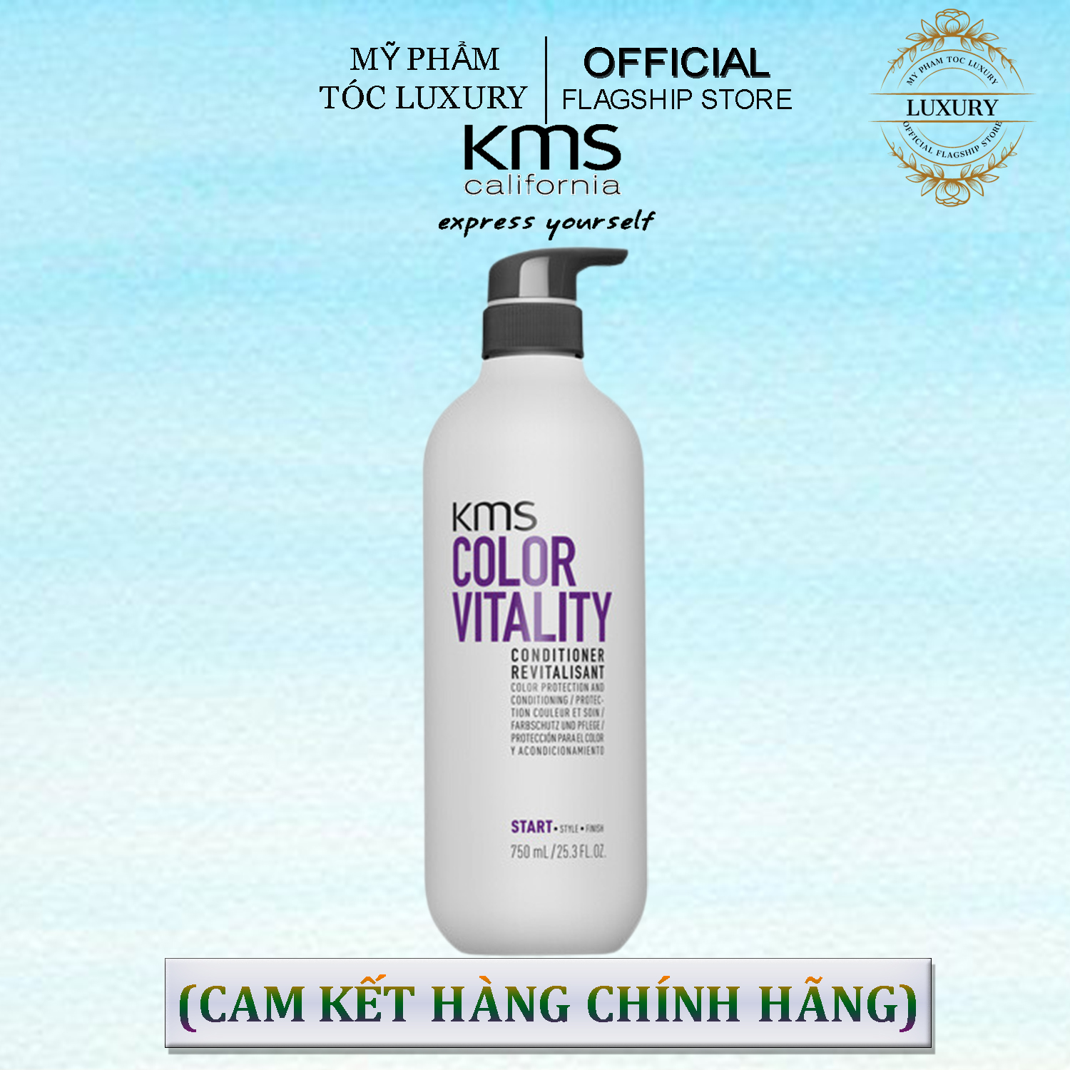 DẦU XÃ DƯỠNG MÀU TÓC NHUỘM KMS COLORVITALITY CONDITIONER 750ML