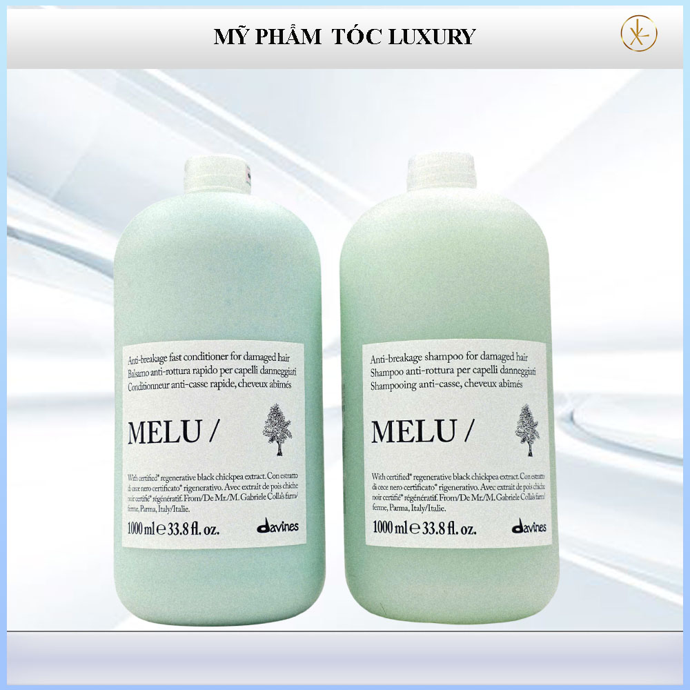 Dầu gội xả giảm gãy rụng tóc Davines Melu 1000ml