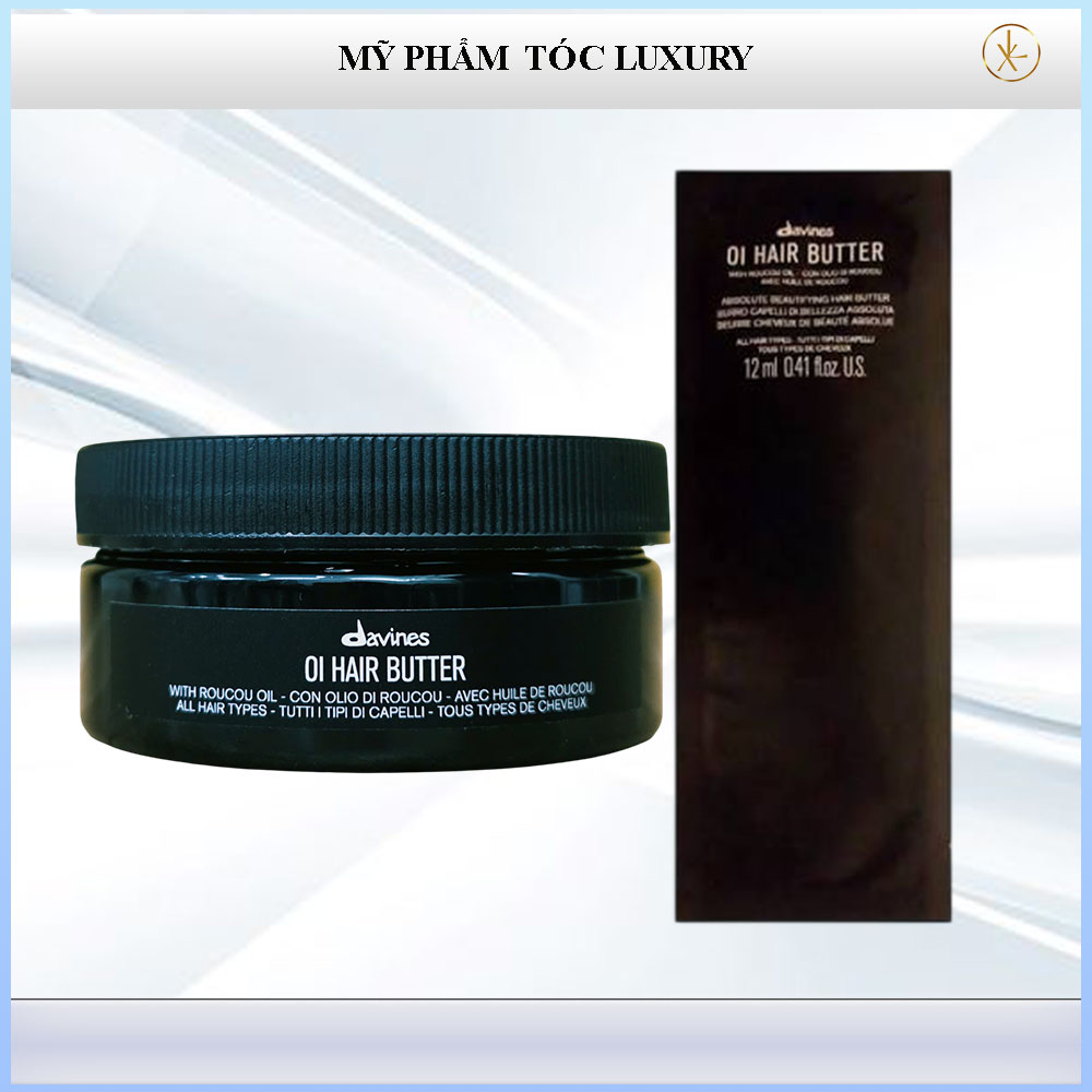 Dầu hấp Davines oi Hair Butter 75ml /12ml phục hồi dưỡng ẩm tóc khô xơ