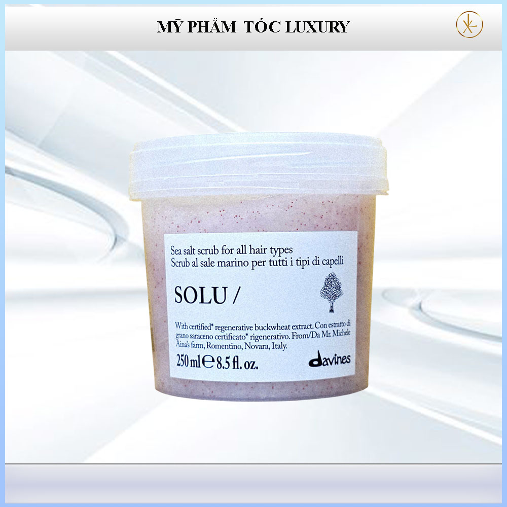 Kem làm sạch da đầu Davines Solu Salt Scrub 250ml