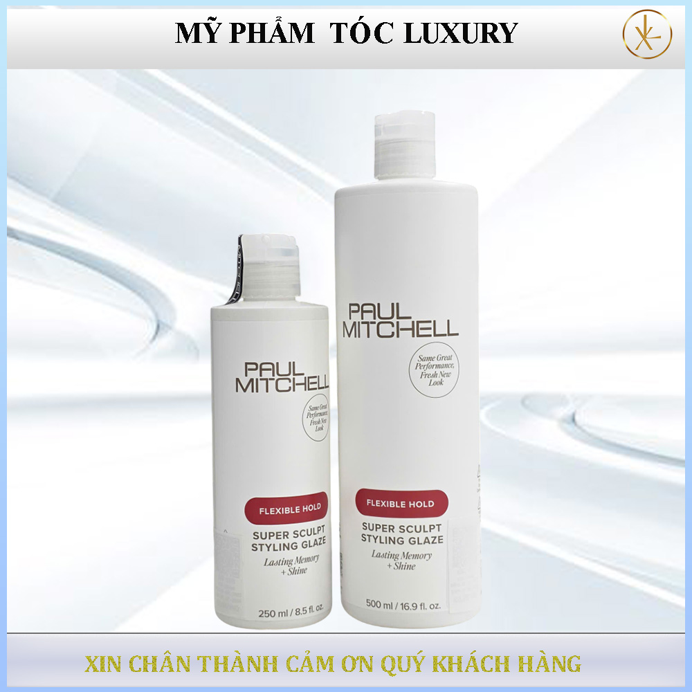 Gel vuốt tóc xoăn xù mỳ Paul Mitchell Super Sculp 500ml-250ml